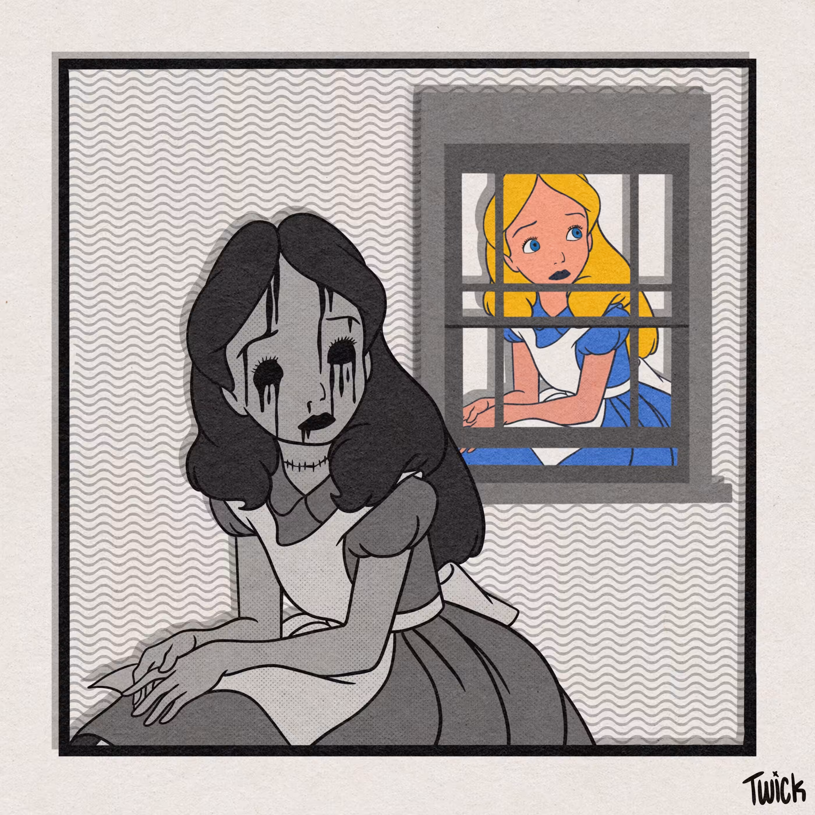 THROUGH TH3 LOOKING GLASS