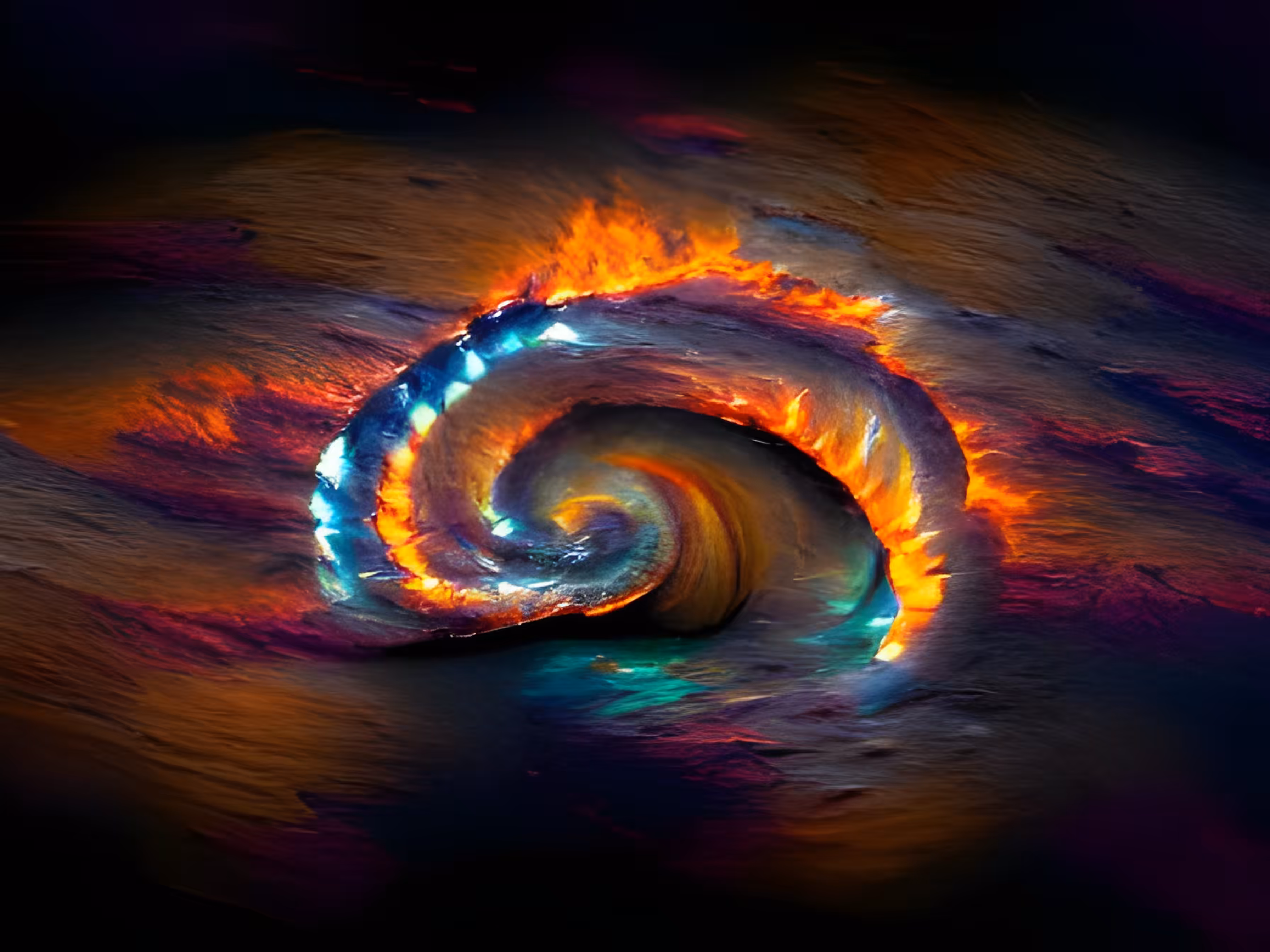 When Galaxies Burn