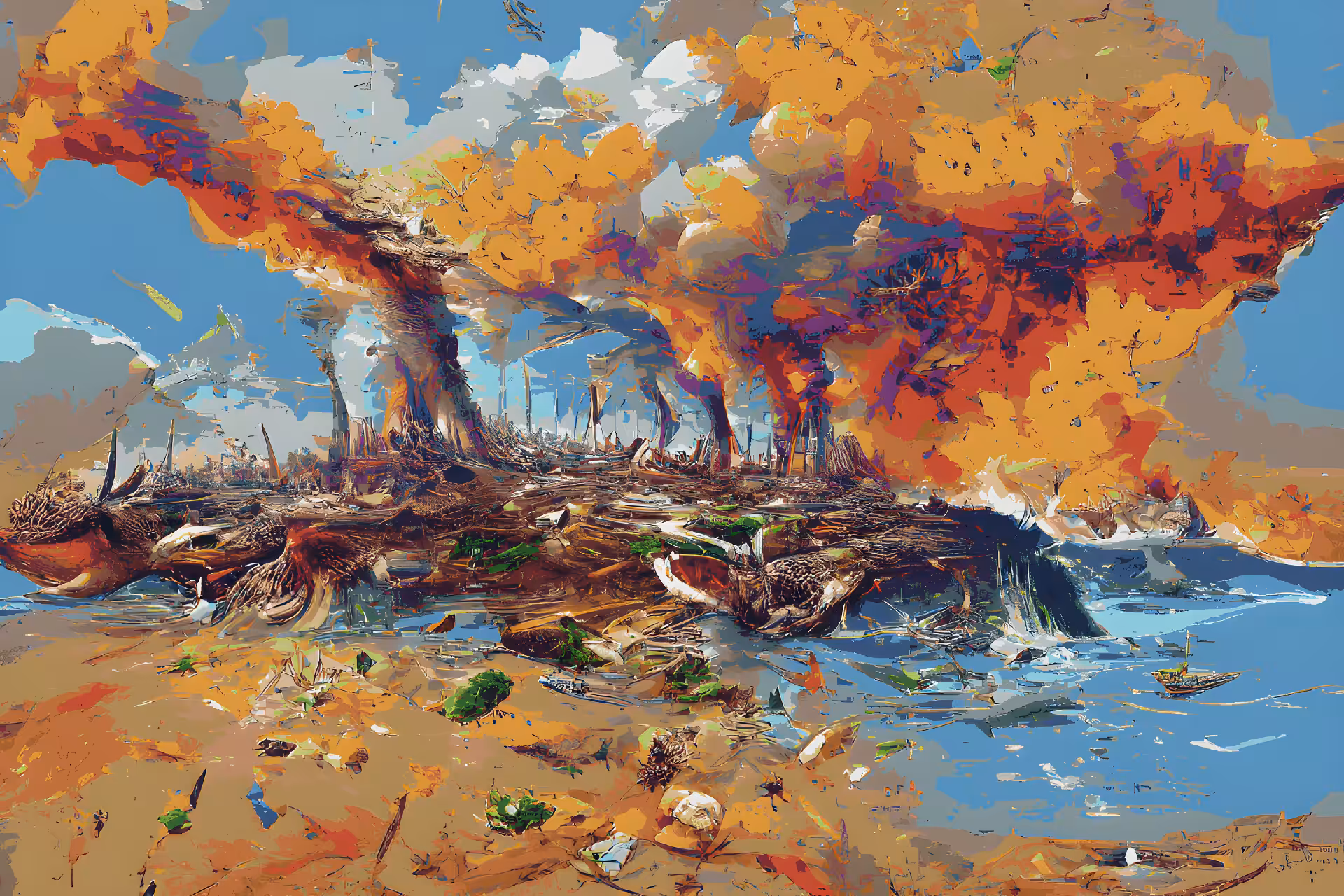 Destruction of an ecosystem