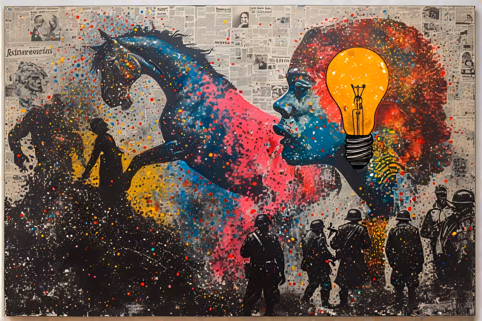 "Guernica" revisited by Warhol