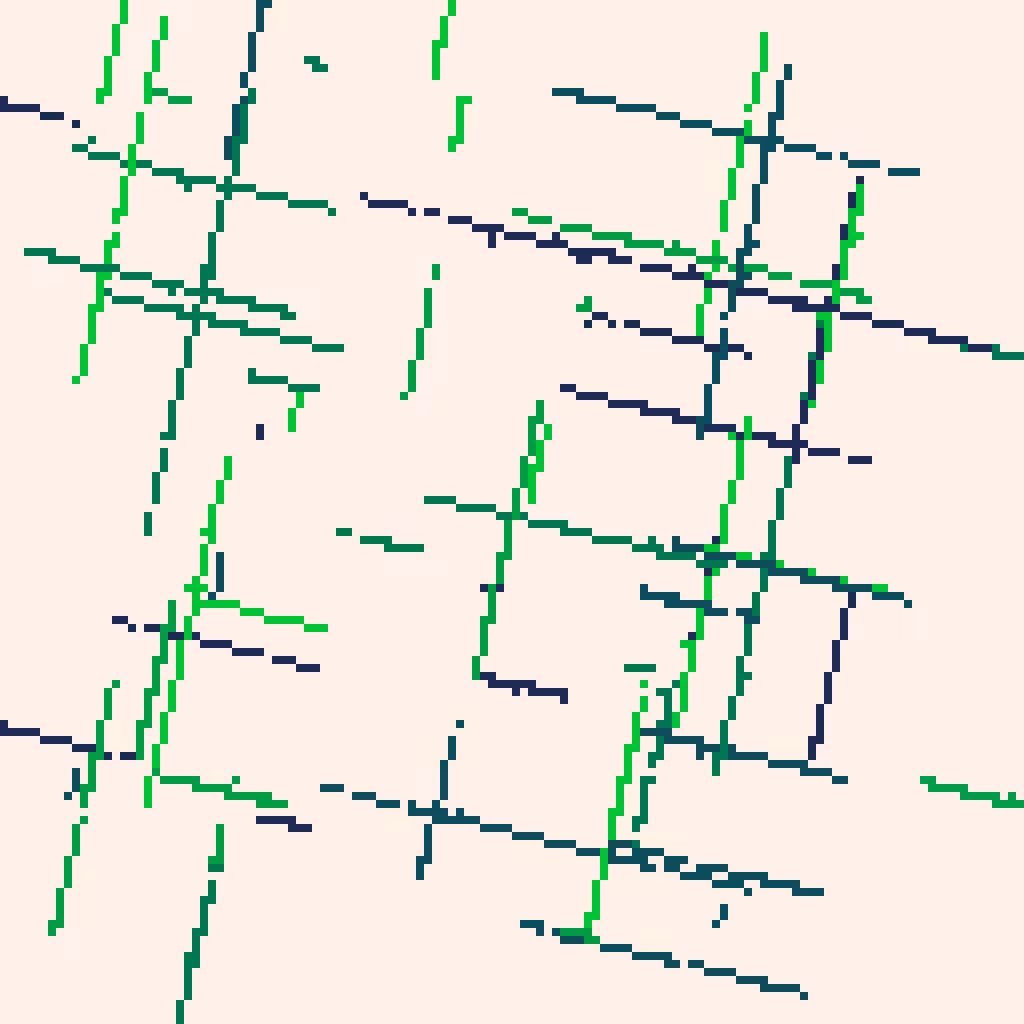Genuary 2023 Day 4 - Intersections #11