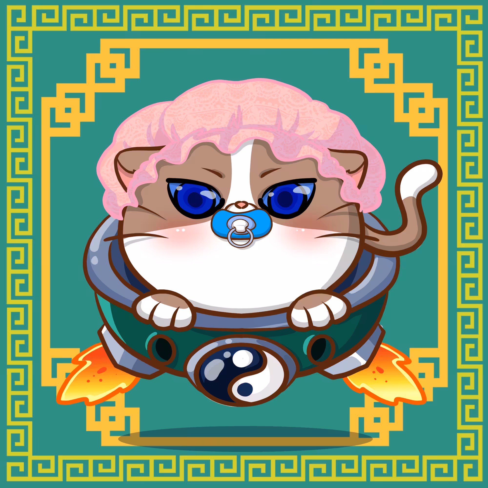 THREE CAT KINGDOM: #024  Liu Shan (阿斗)