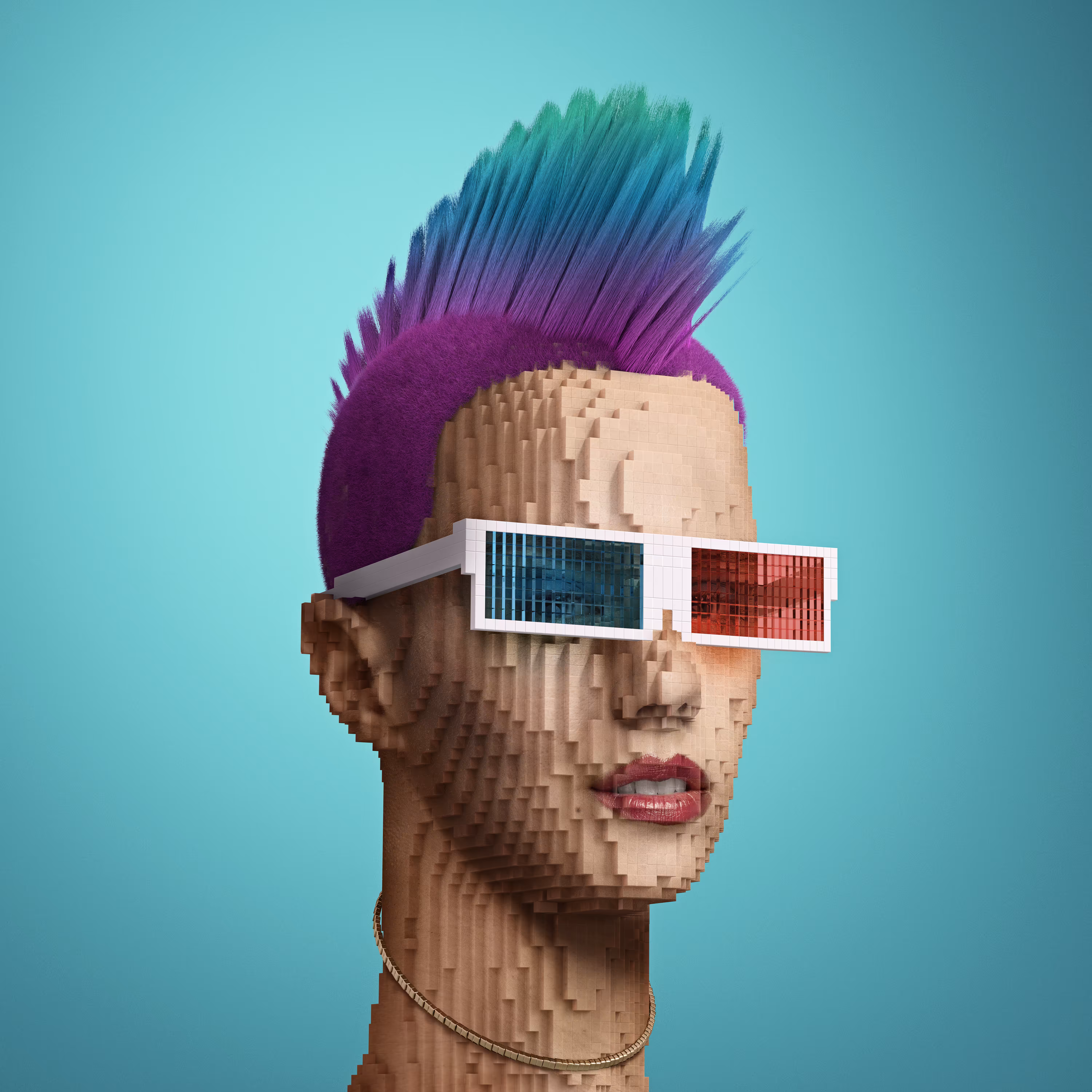 Block Head Punk 070