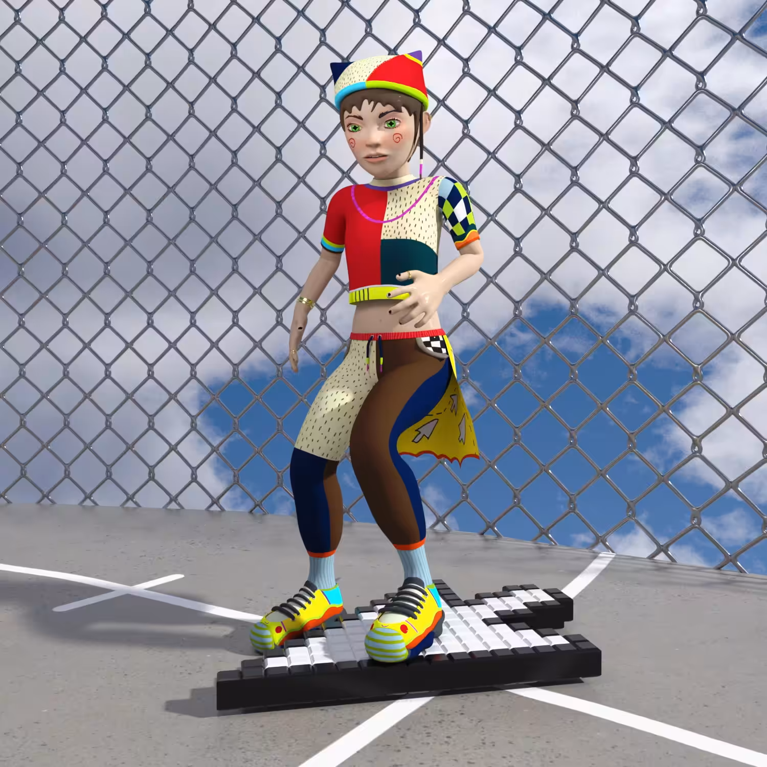 Nollie Clickflip 🛹🏀🗑️🐶