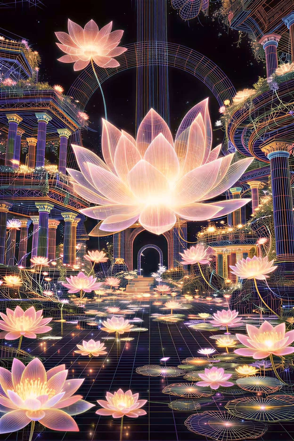 Flor do Lótus — Cybernetic Temple: Flor do Lótus XVIII – Garden of Awakening