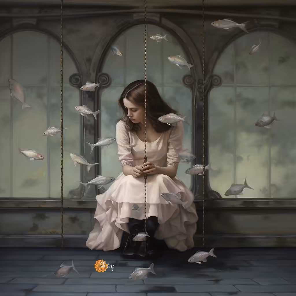 Girl Underwater: No Fish Kisses Today