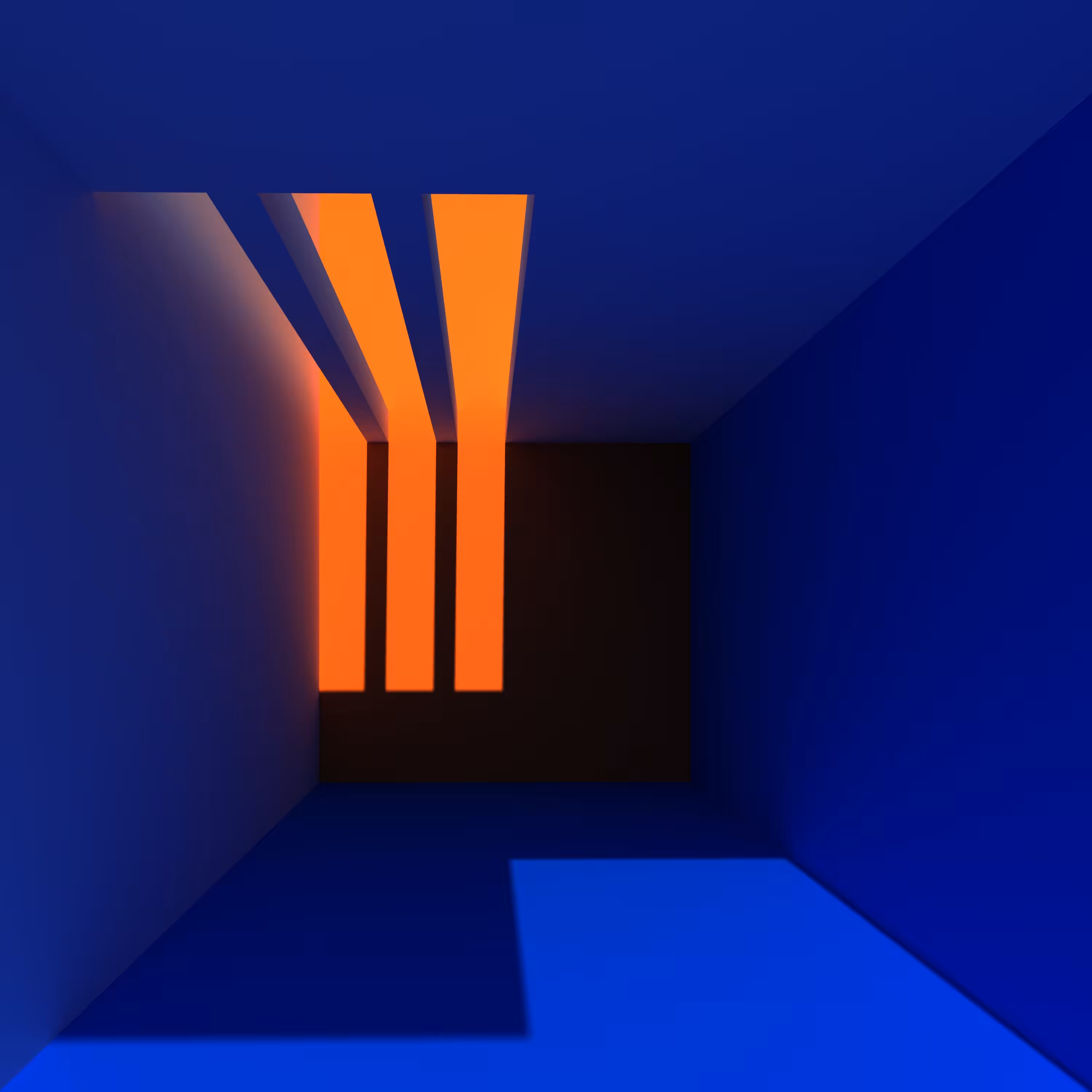 Orange in Blue
