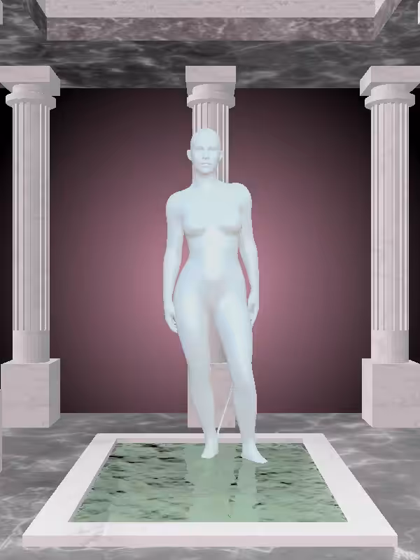 HeavenComputer: The Loser Light Blue Woman #2175