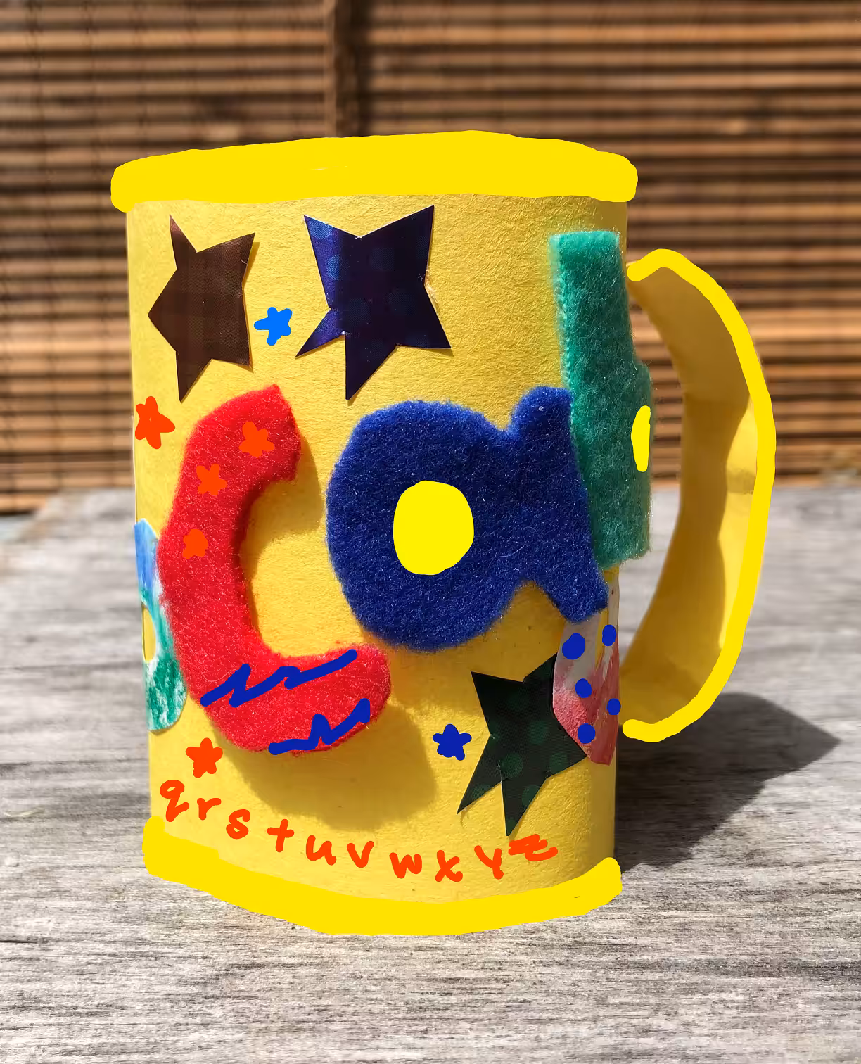 order #001 - yellow cup