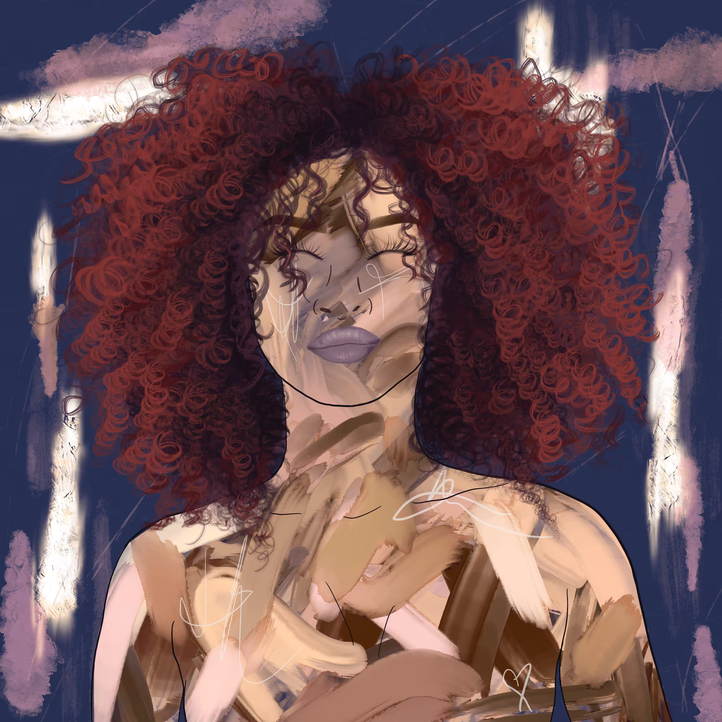 Curly Goddess #008