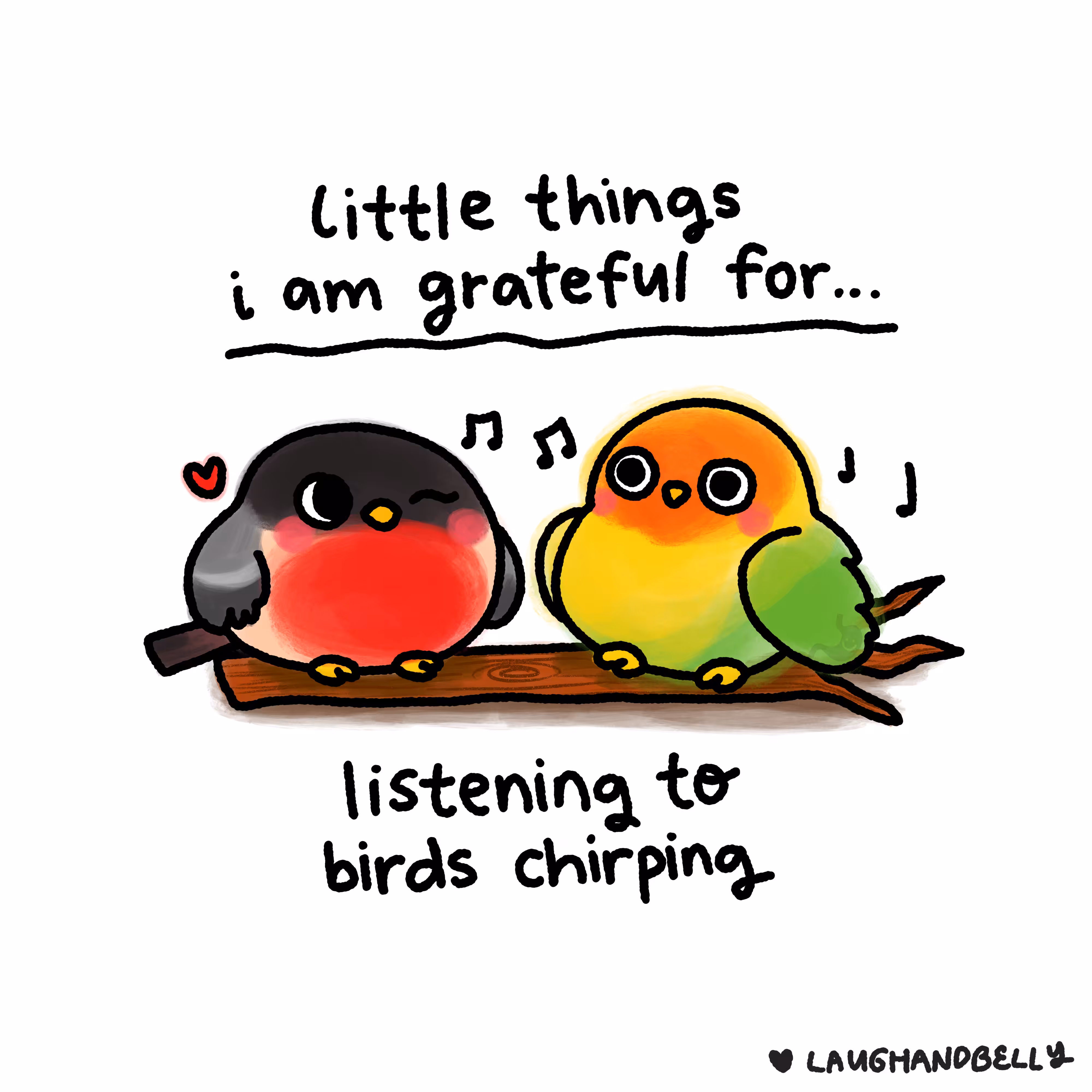 little things i am grateful for: Listening to birds chirping