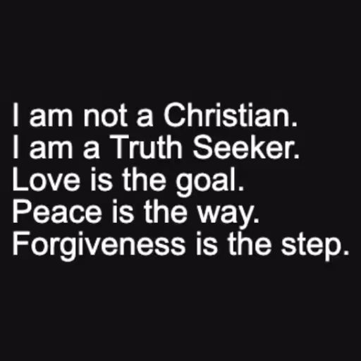 I am not a Christian...