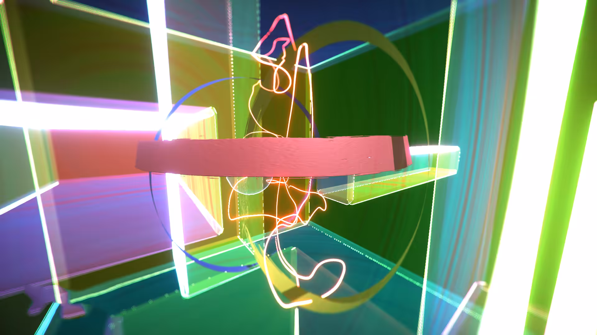 "Orb in lights shades"