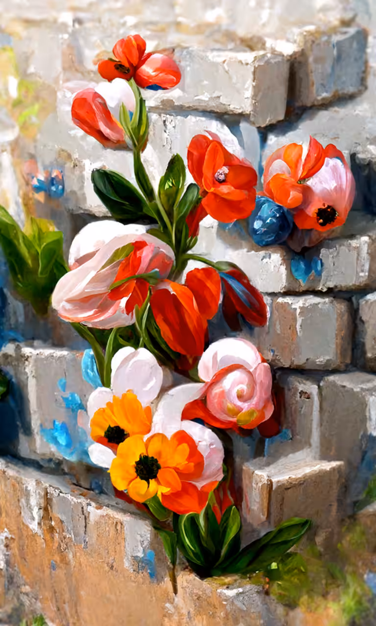 Flowers on a Wall