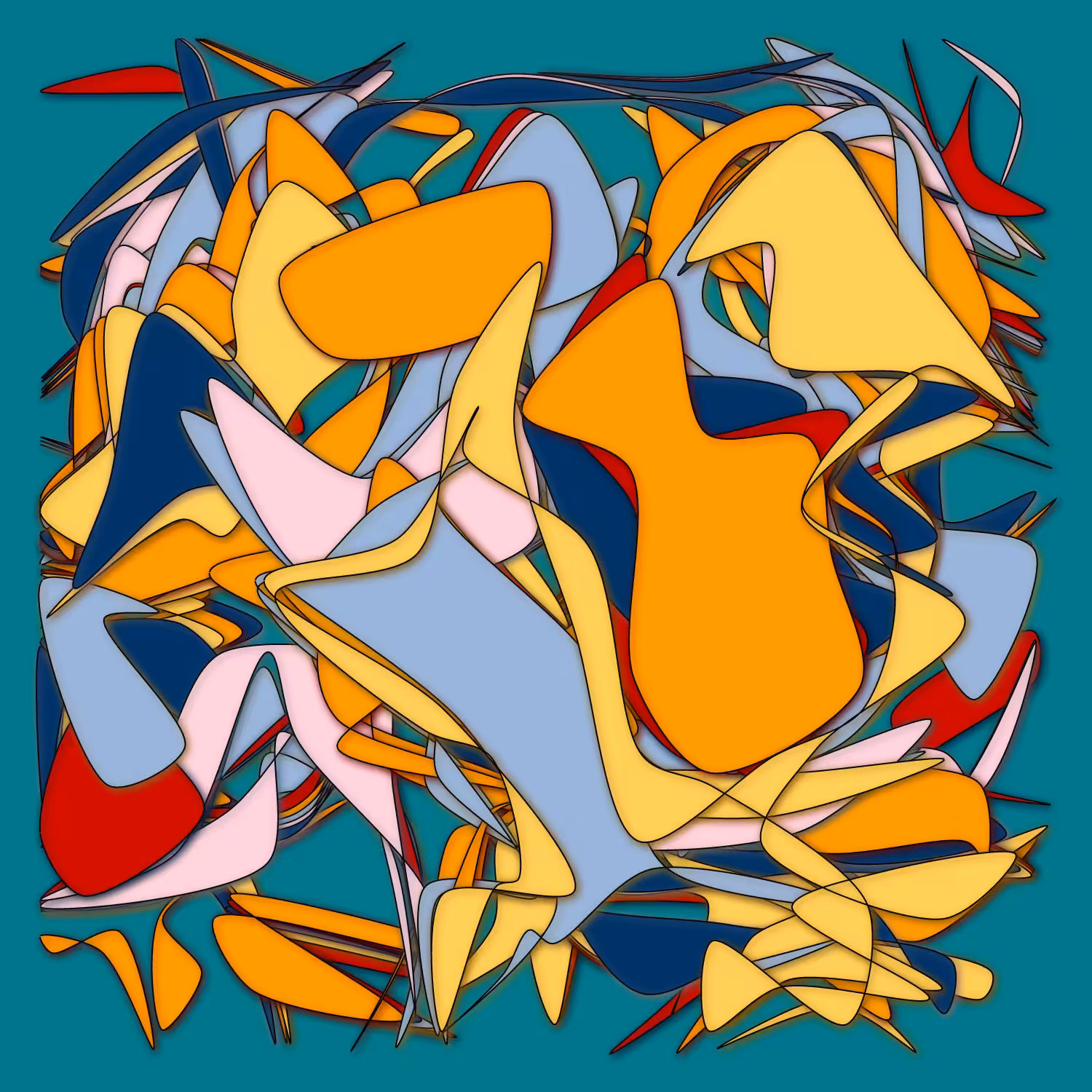 Geometric colorful shapes 2 (Free edition) #107