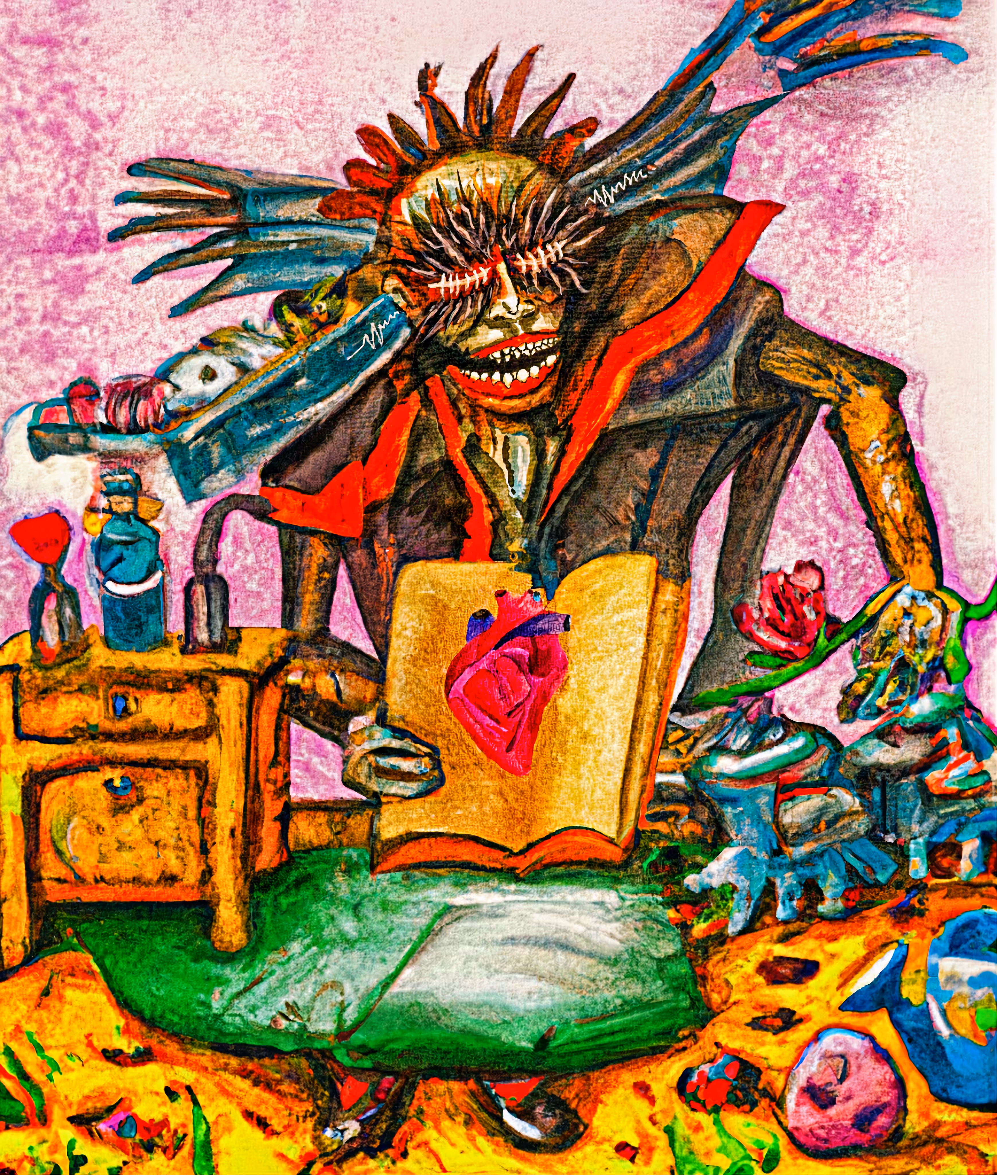 Loneliness with his toys