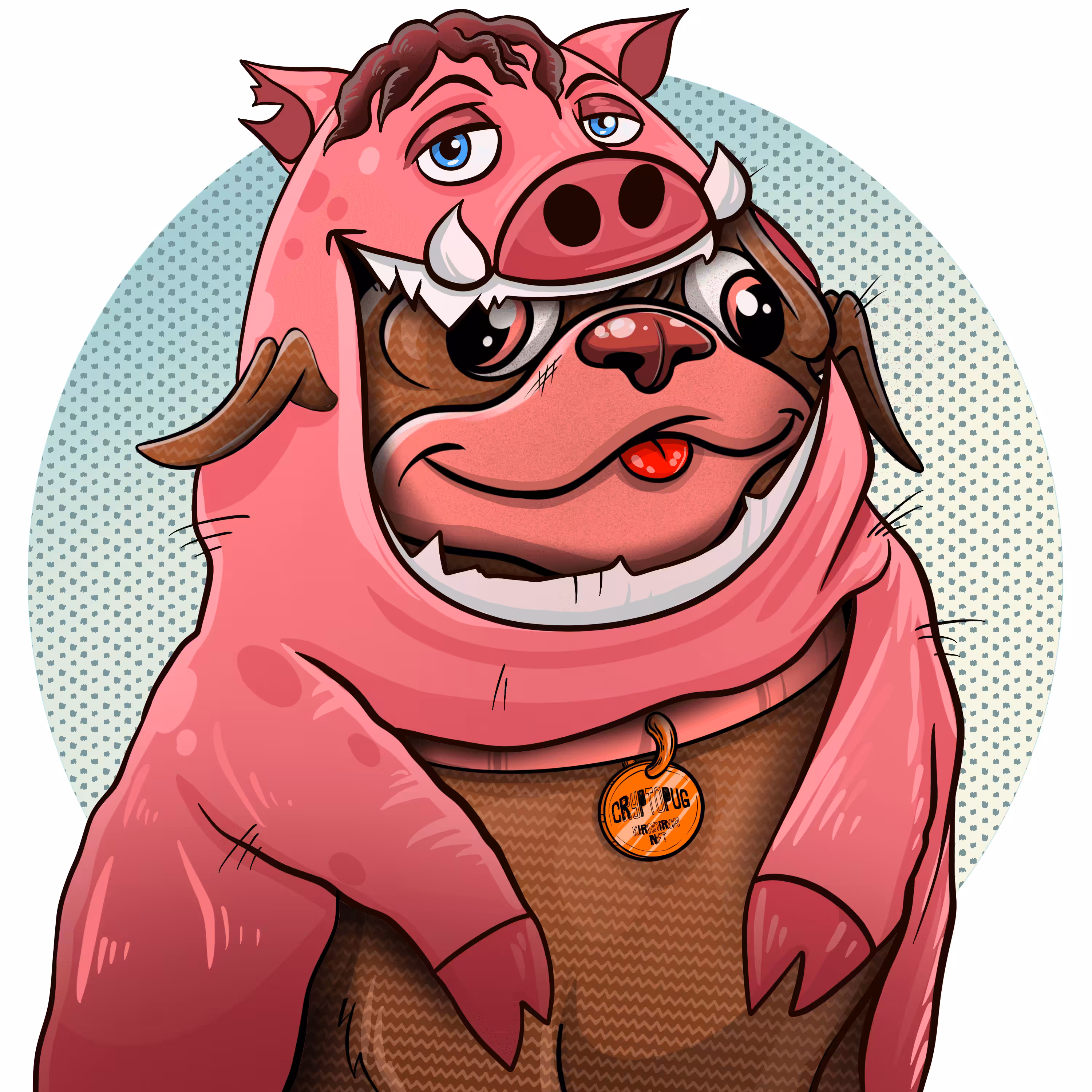 Crypto KiDi Pug #150 "SVINOPUG"