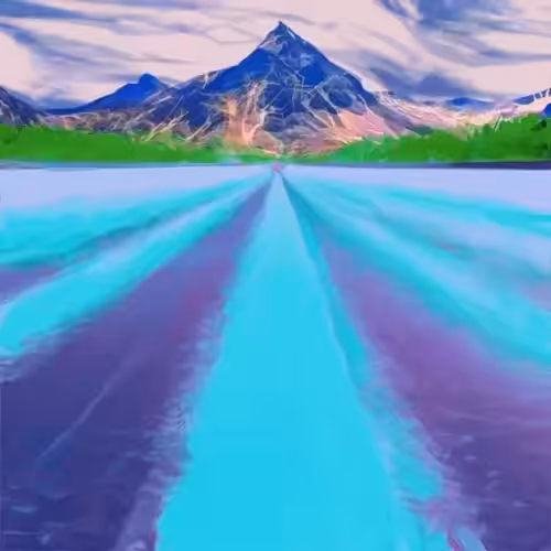 Generated Glitch Landscapes: Generated Glitch Landscape #338