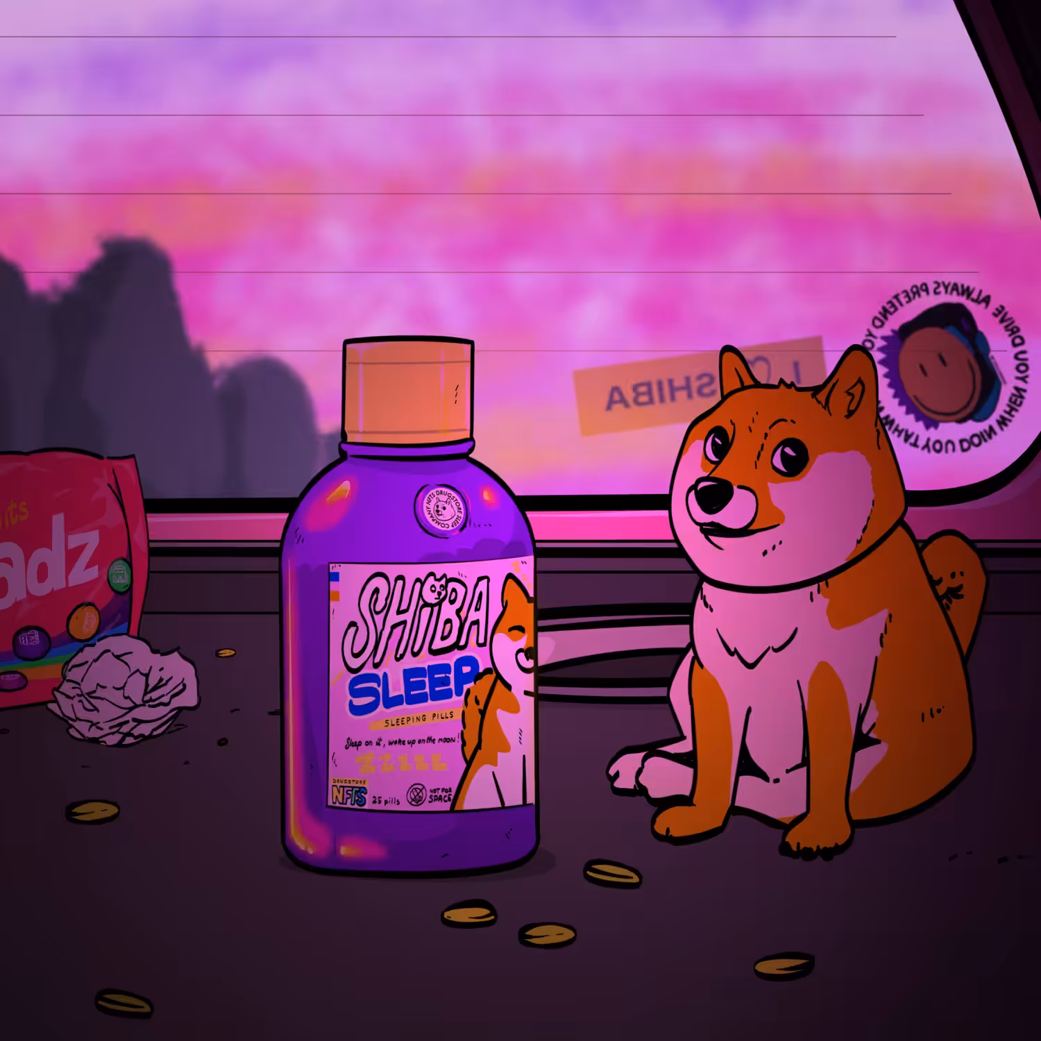 Shiba Sleep // Magic #08