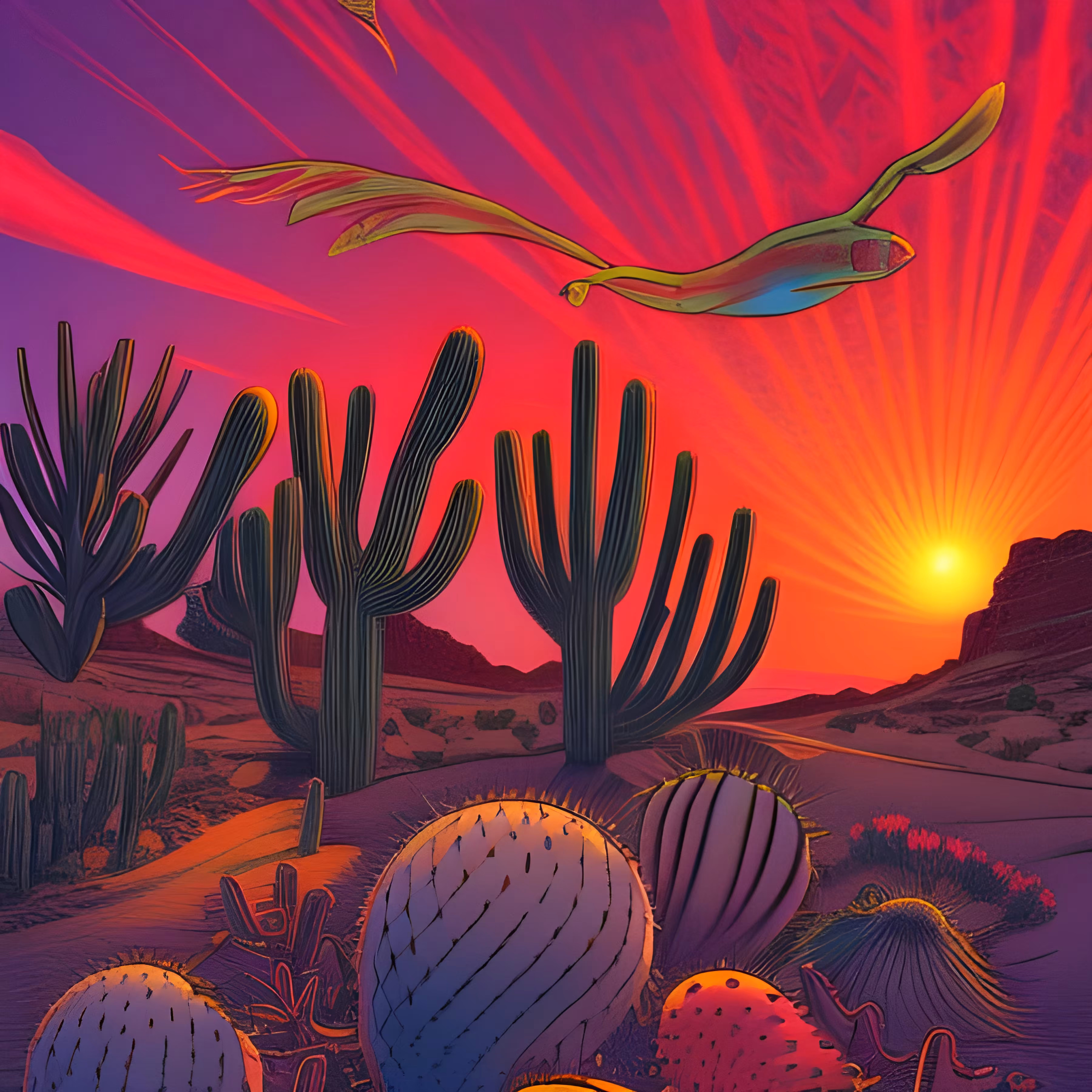 Eternal Psychedelia Explorations : Desert sunrise