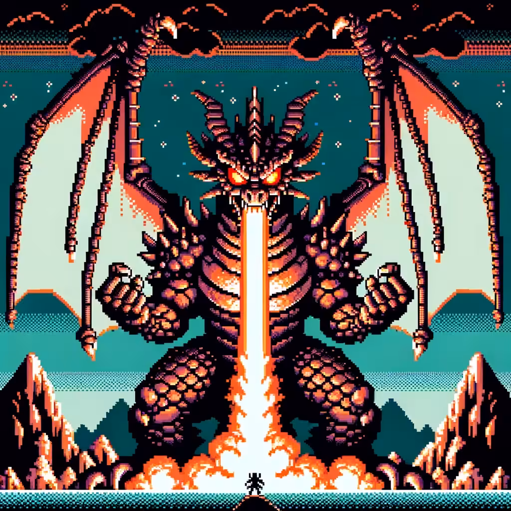 Inferno Tyrant of the Pixel Peaks