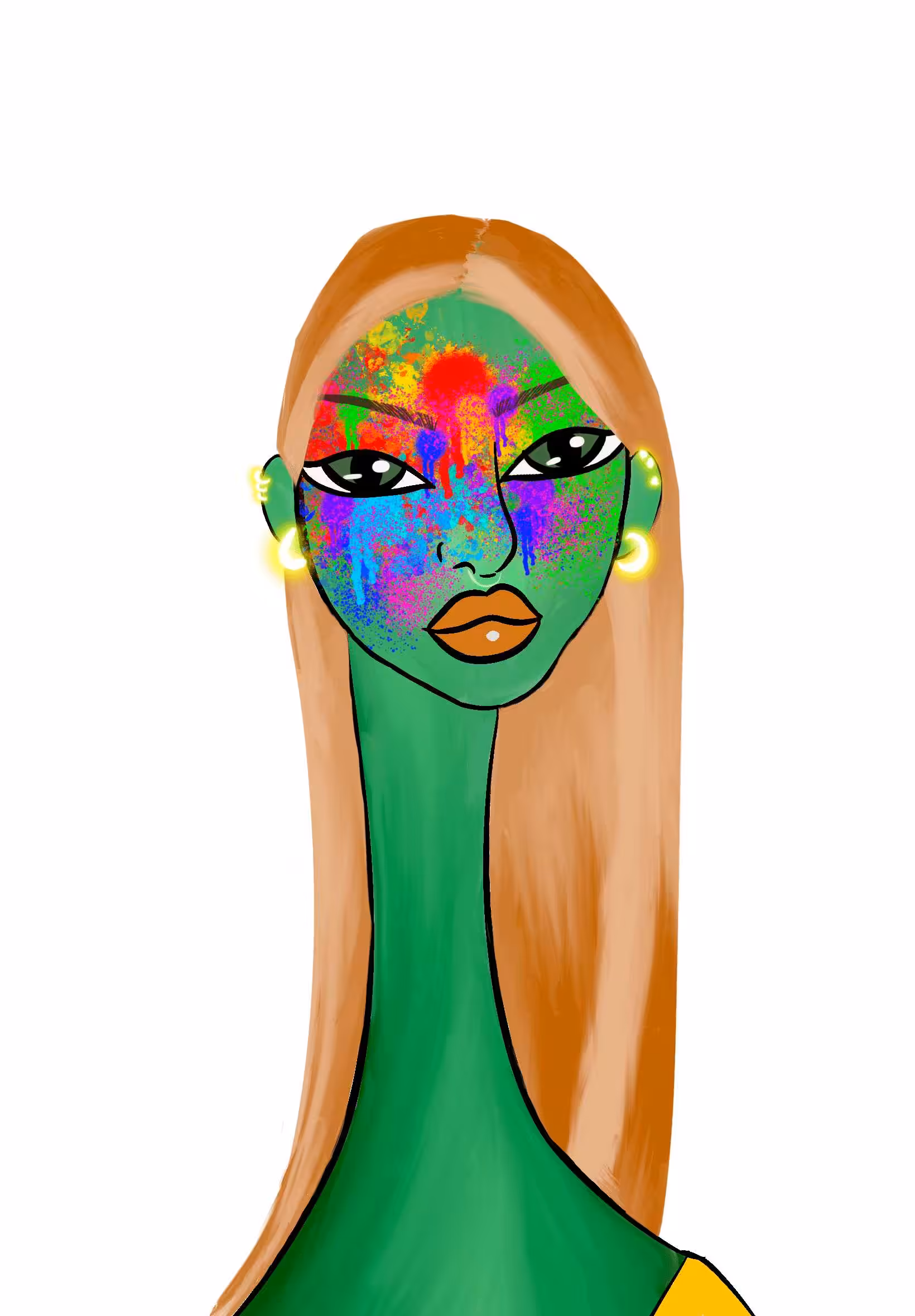 Long Neckie Lady #681