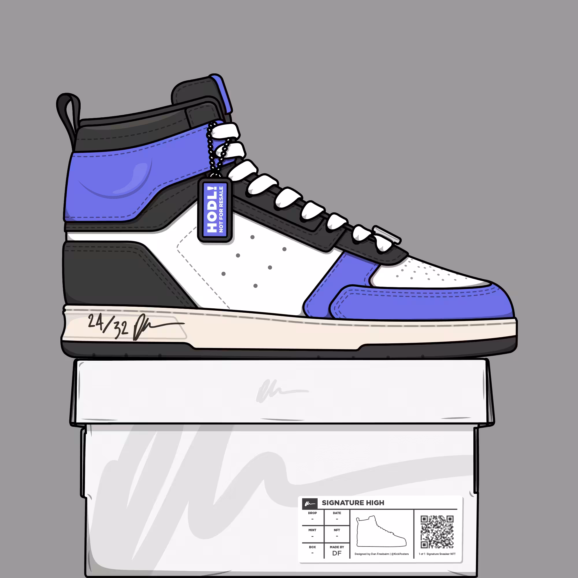 Signature Sneaker High 'Spectrum' - #24