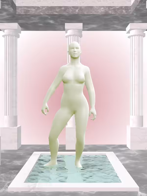 HeavenComputer: The Victorious Matte Green Woman #4254