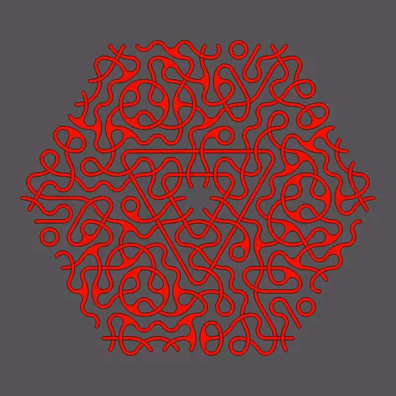 Threefold Symmetry - Dark Variations #152