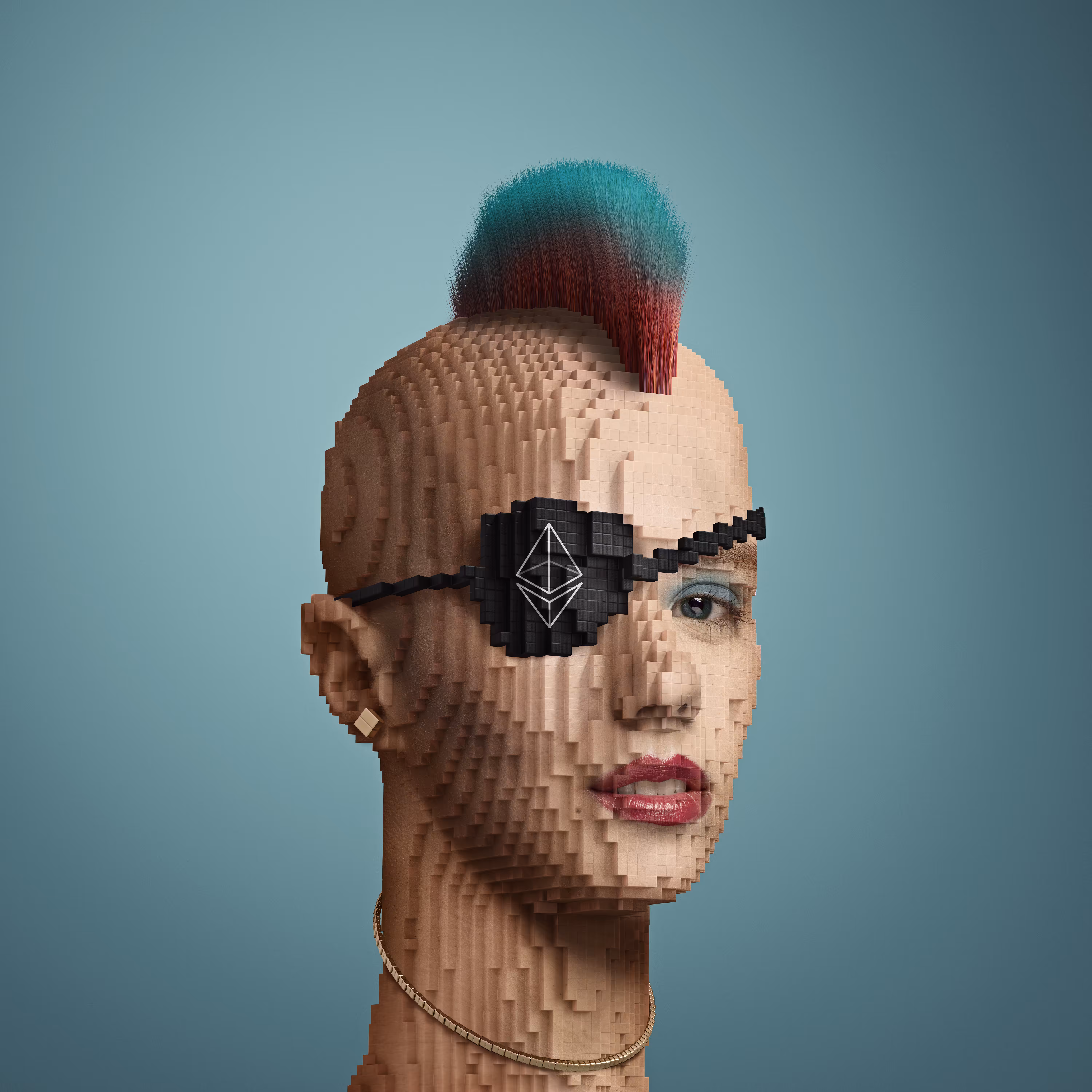 Block Head Punk 050