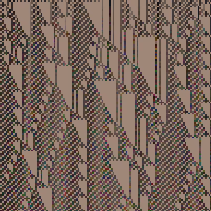 Colored Elementary Cellular Automaton #419
