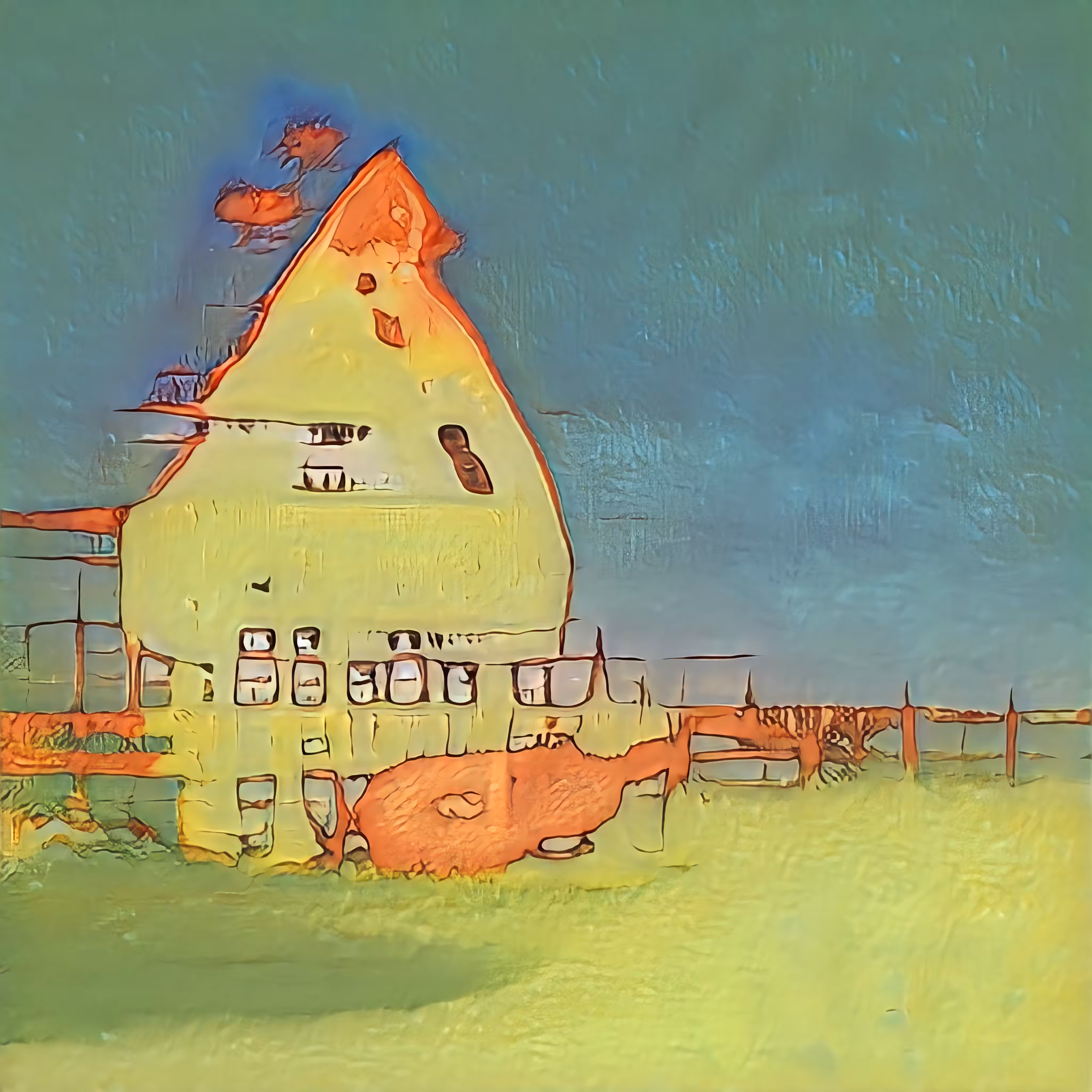 The House Was Just Twinkling in the Moon Light