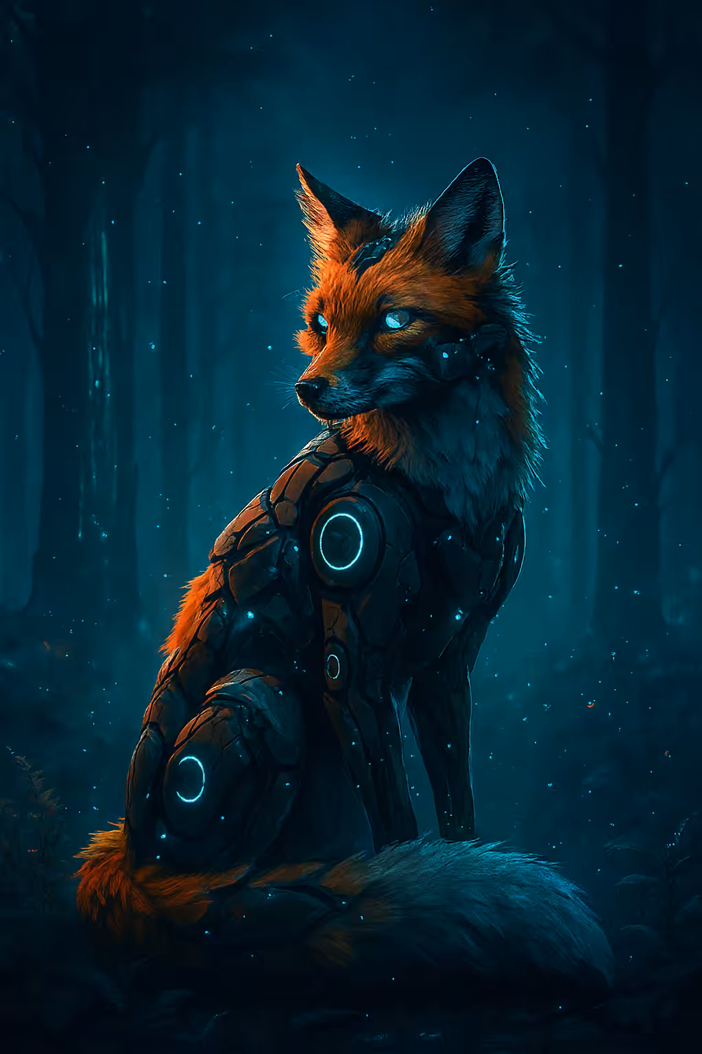"Neon Spirit of the Forest"