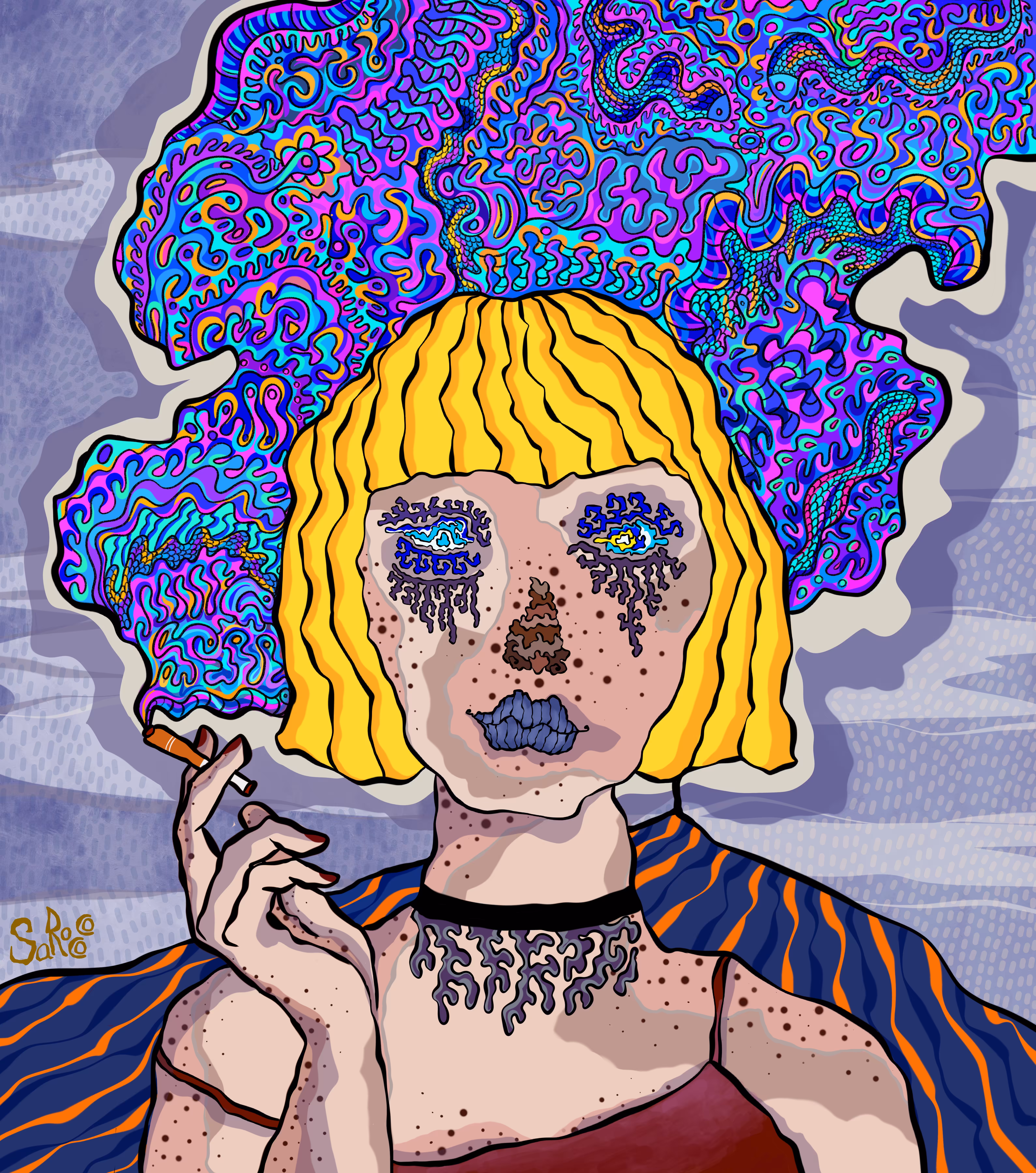 Orange Cigarette