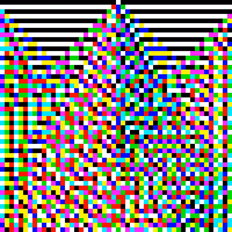 RGB Elementary Cellular Automaton #224