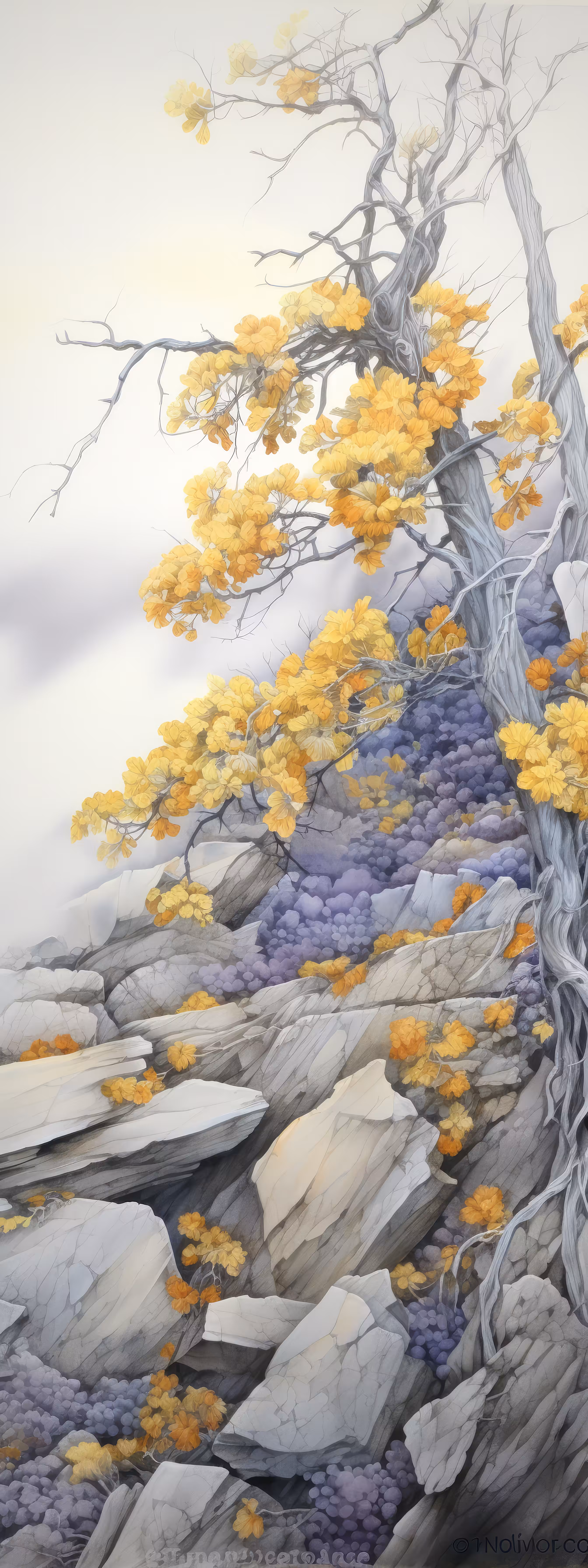 Facetted: Scrolls.10, Vineyard Mist