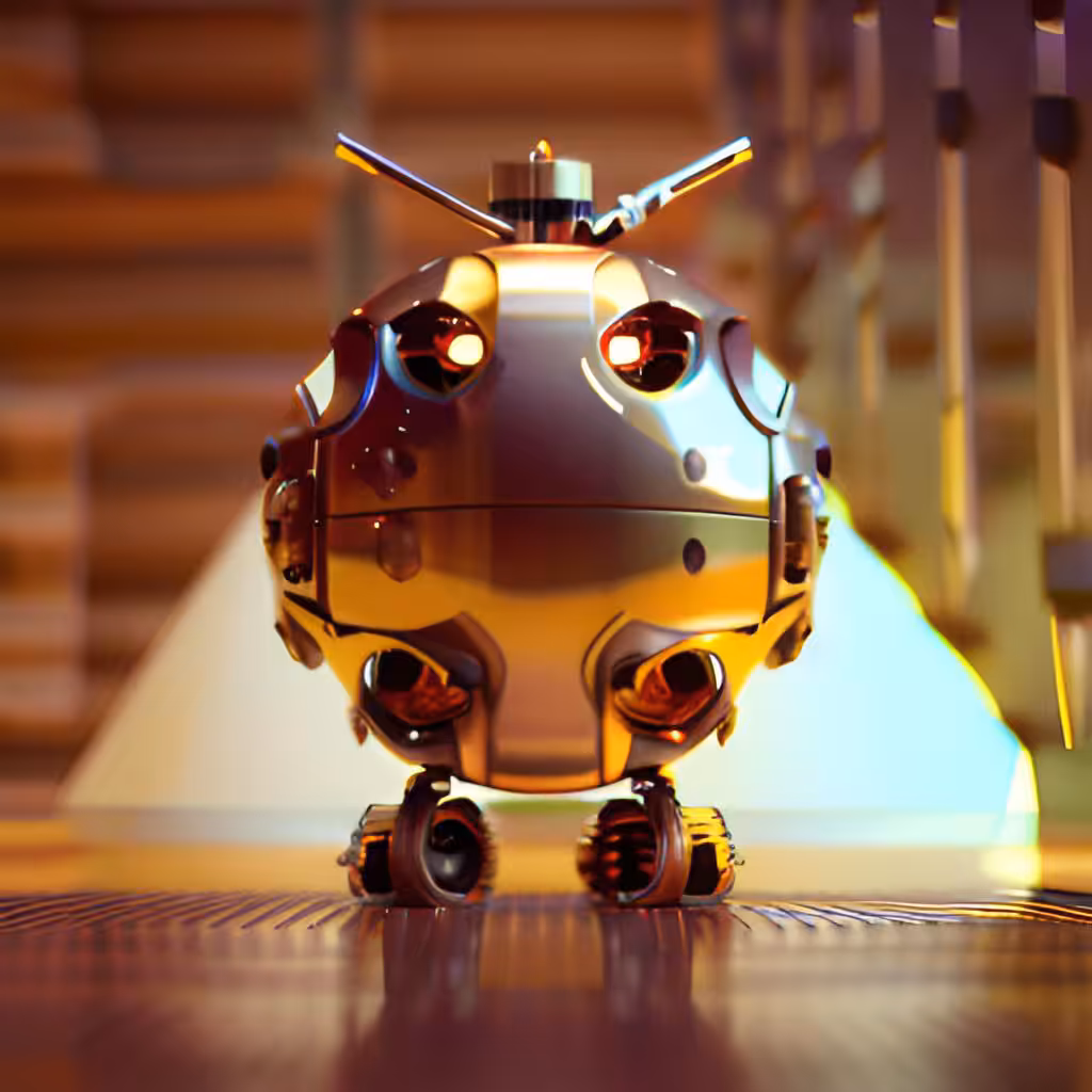 Golden Robotic Apples #33