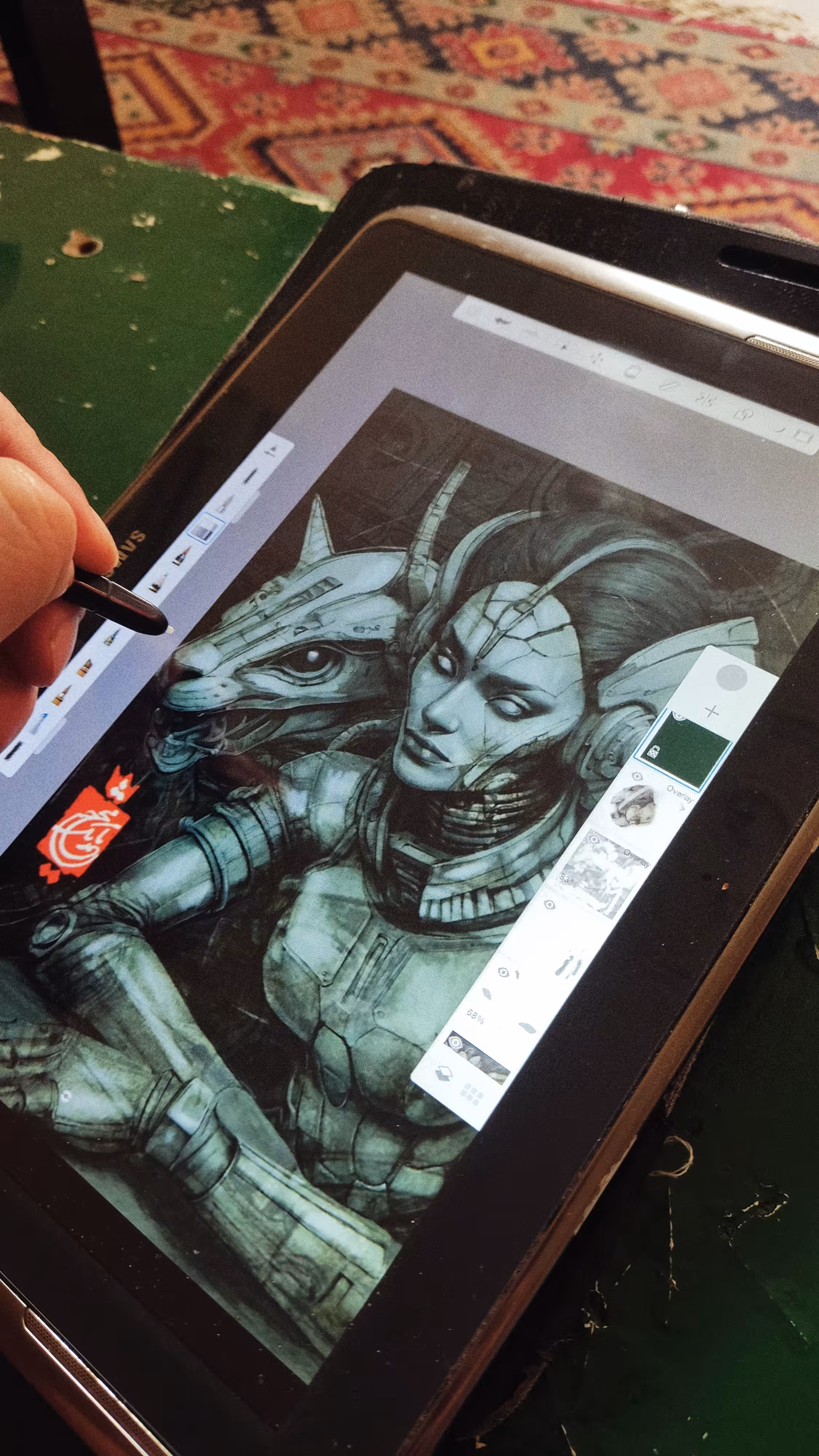 Sphinx of Jade - Process of work
