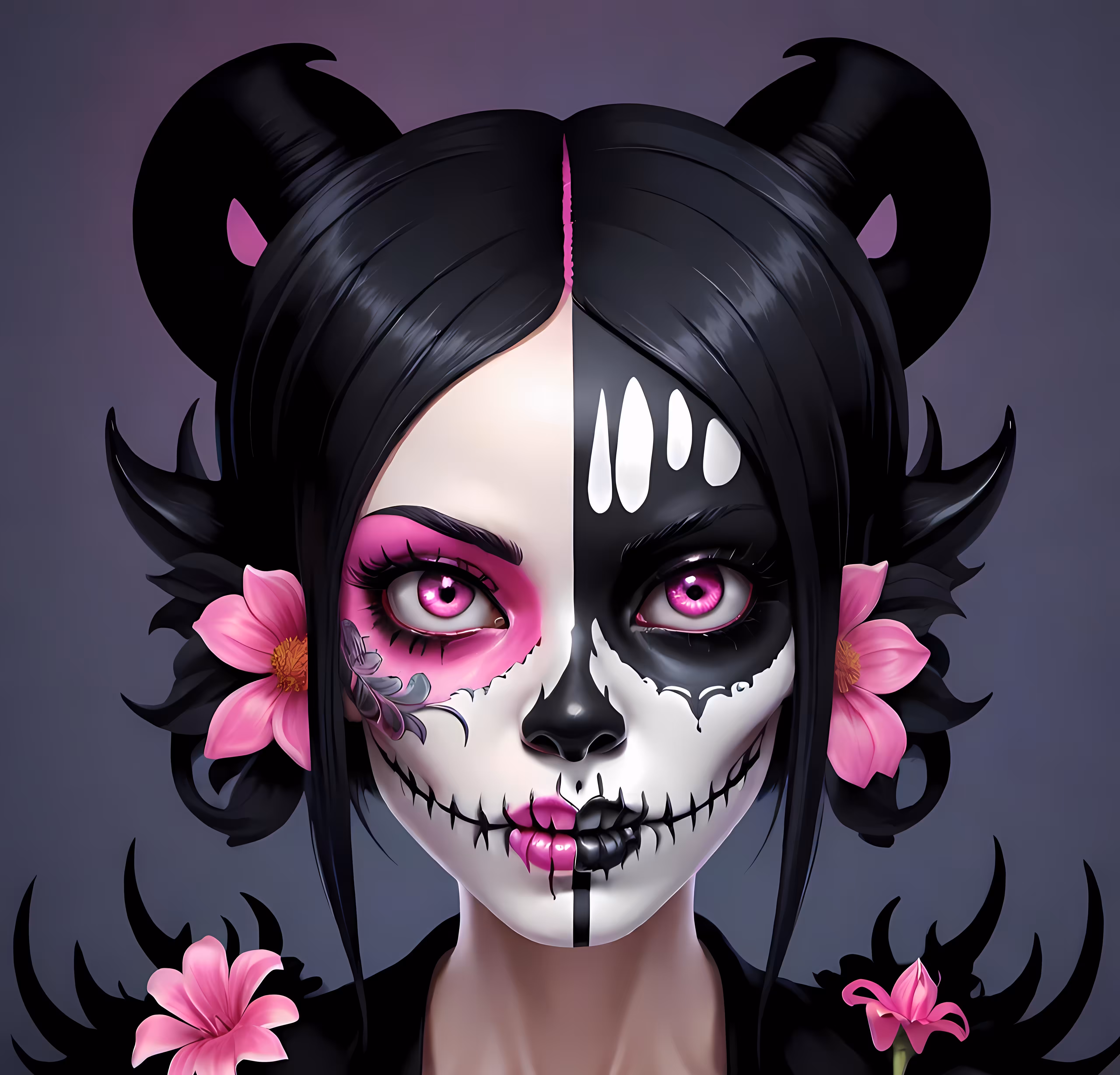 Pink SkullGirl 