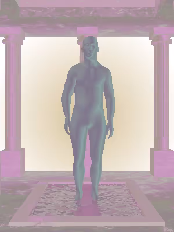 HeavenComputer: The Jumping Minty Green Man #1196