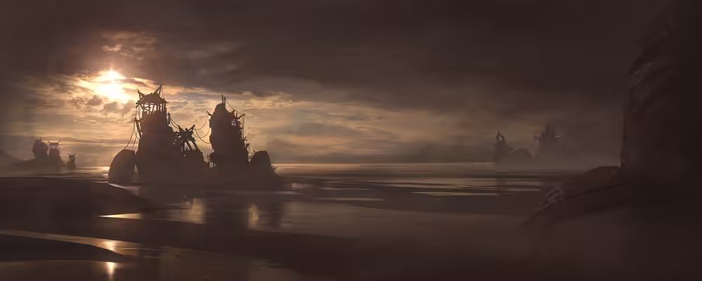 Sunset on the river