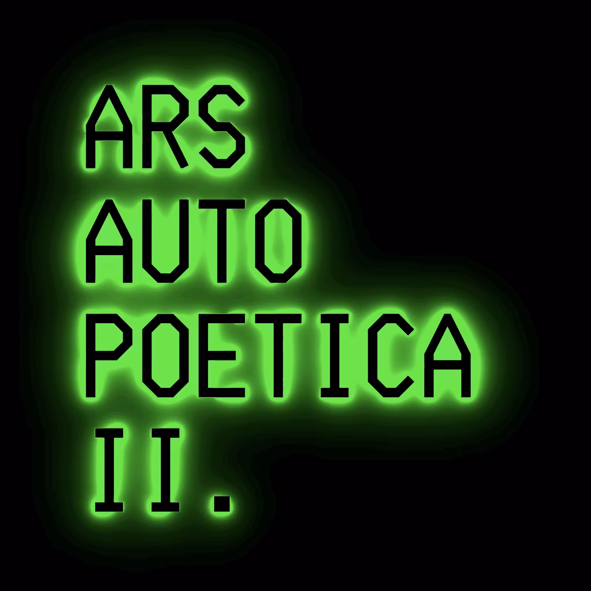 ARS AUTOPOETICA II: My poems write themselves