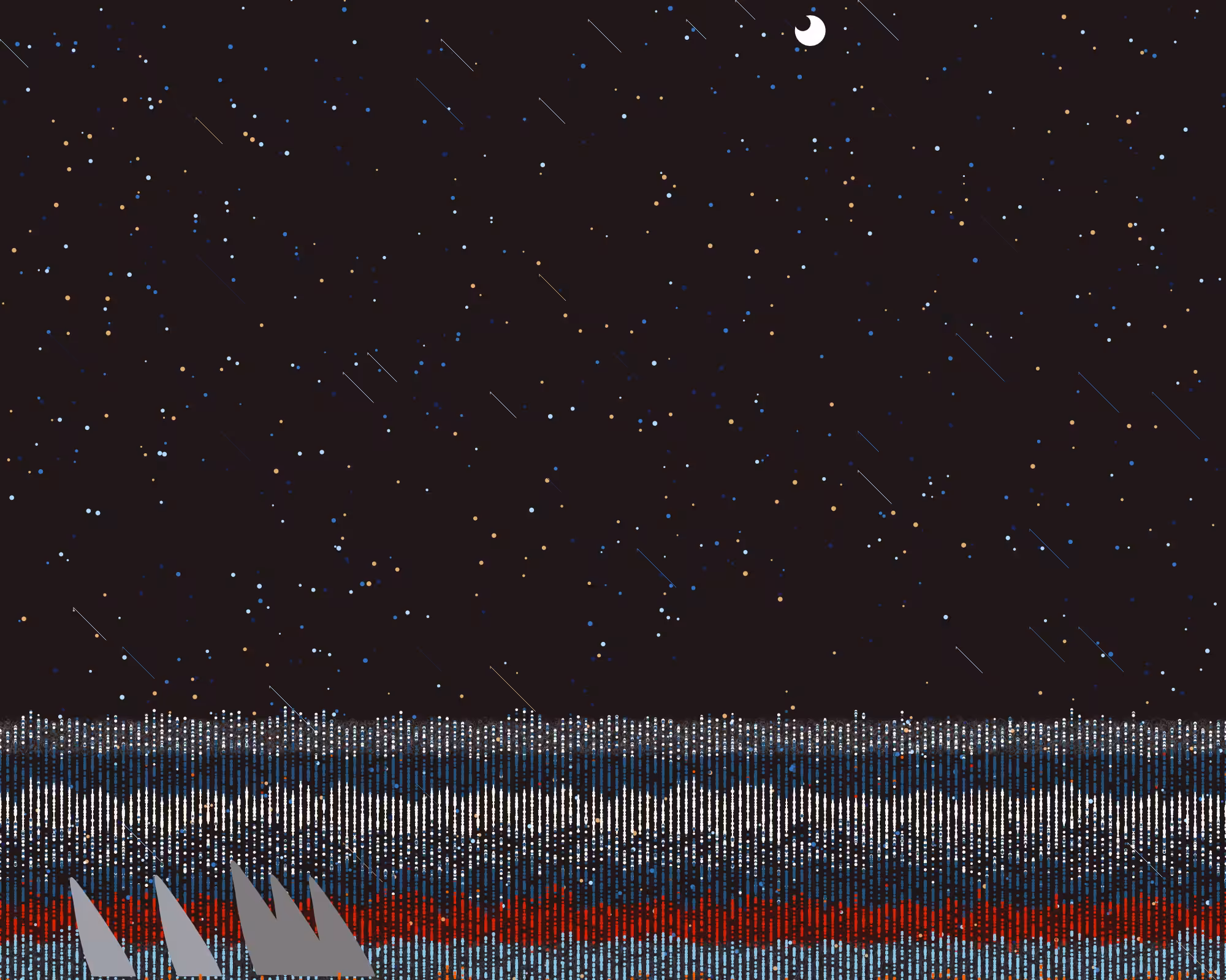 dangerous,ocean,shooting star and night #26