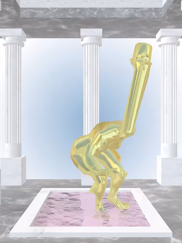 HeavenComputer: The Sneaky Green-Golden Goblet Woman #3608