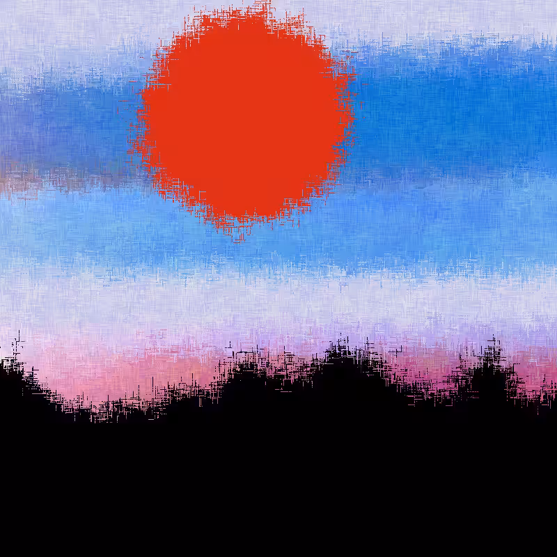 Sunset in memory #7