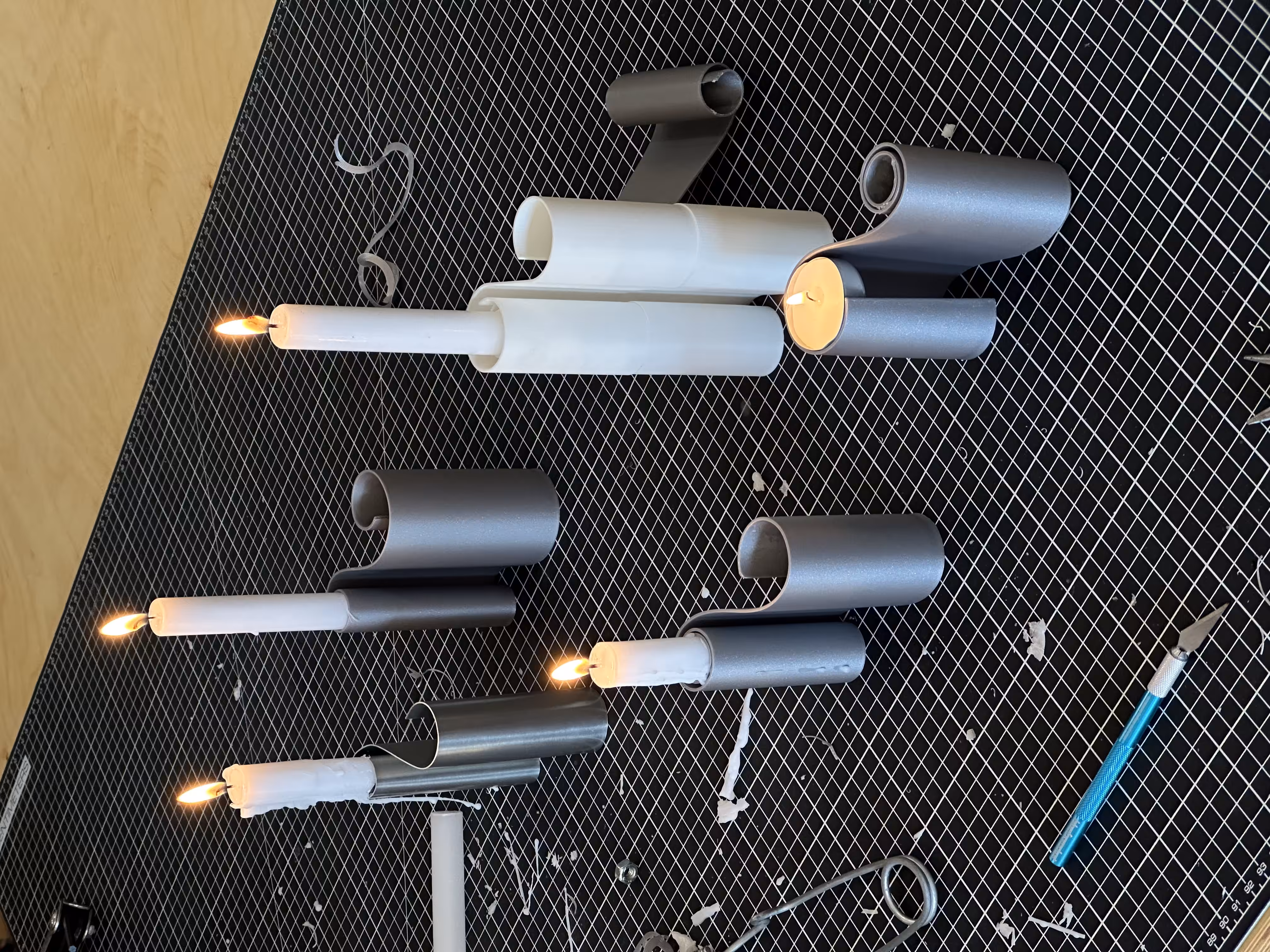 candle holder prototypes