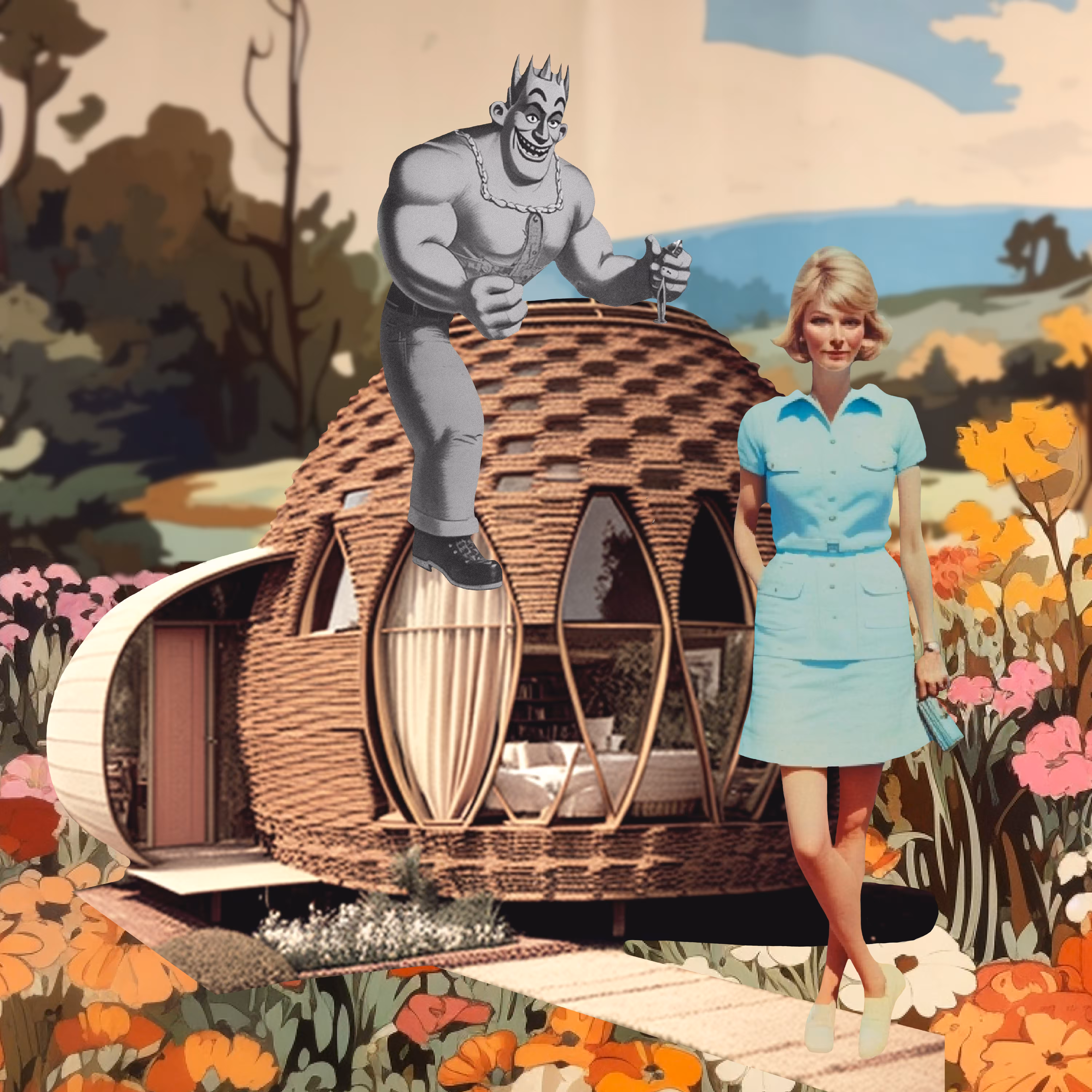 100 Days of Not Overthinking: 044 my little basket house needed a new roof