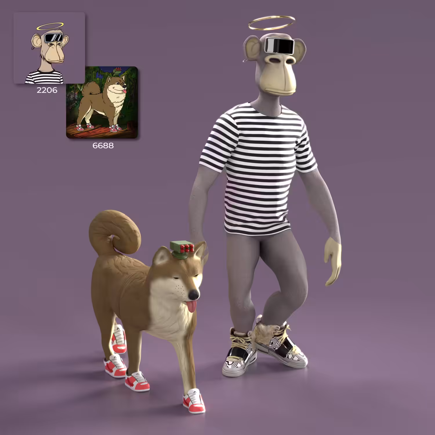 2206 and dog 6688