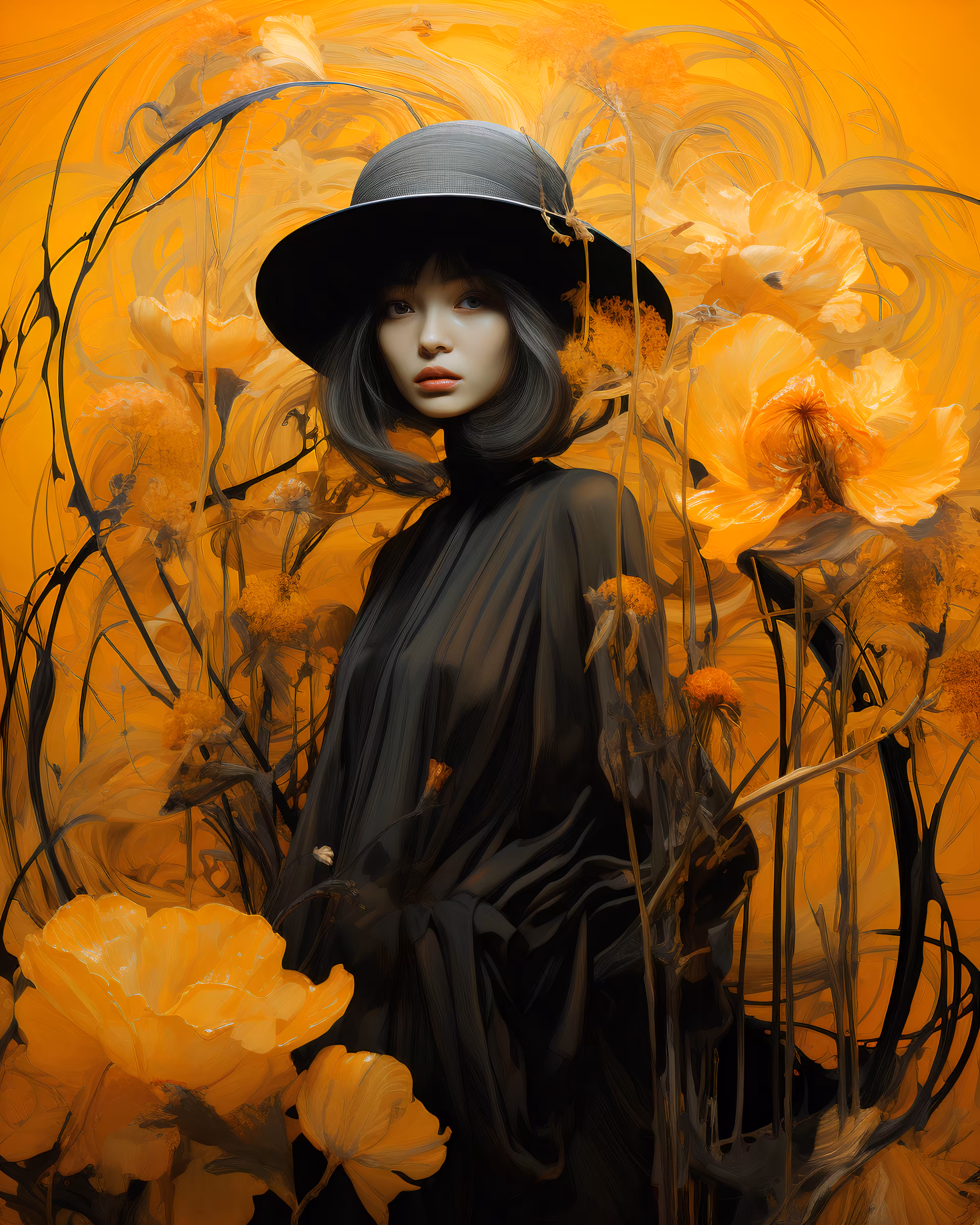 Mysterious Lady. Fantasy #006