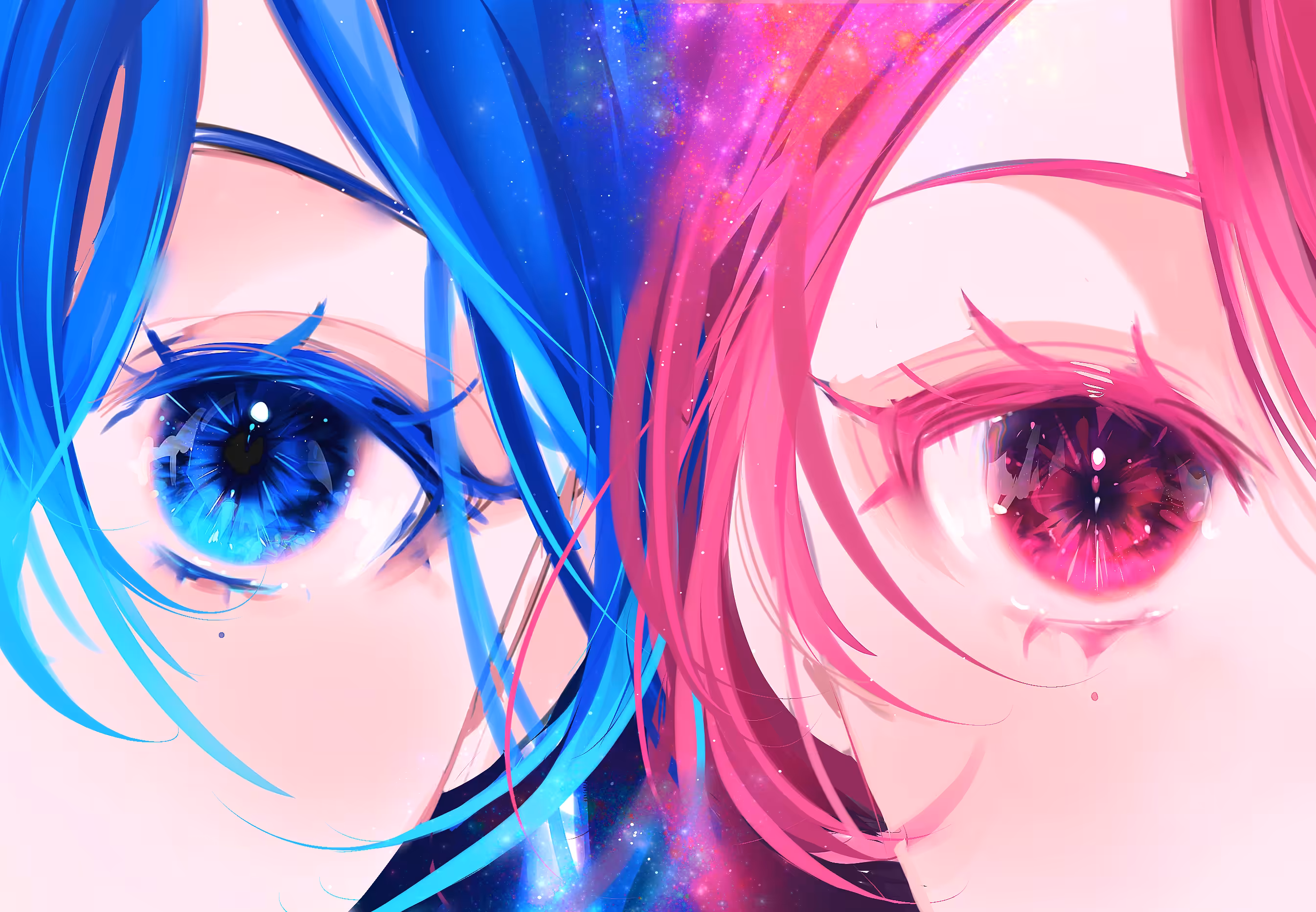 Blue & Pink